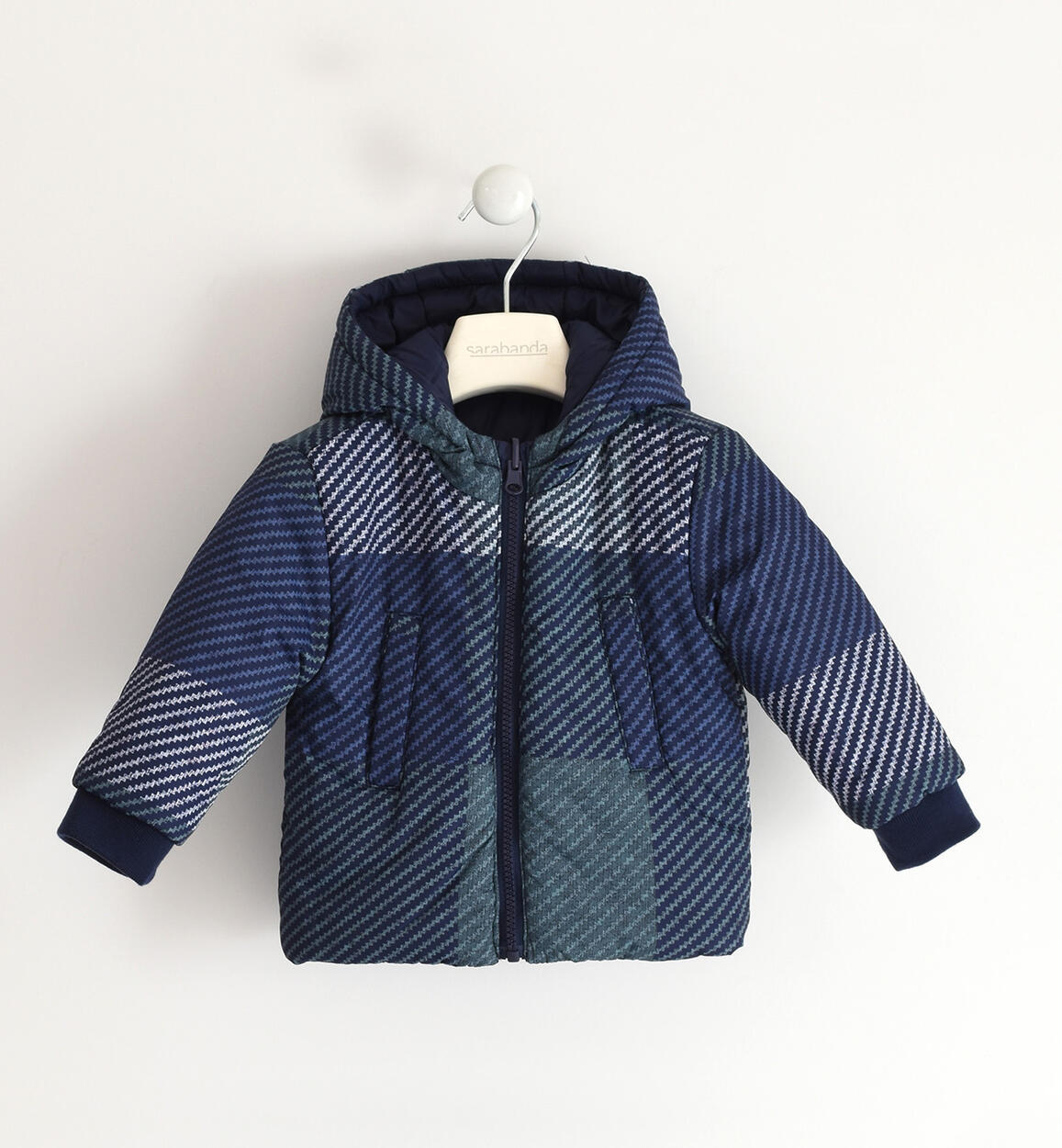 Sarabanda boy's 200 grammes reversible jacket from 9 months to 8 years BLUE Sarabanda