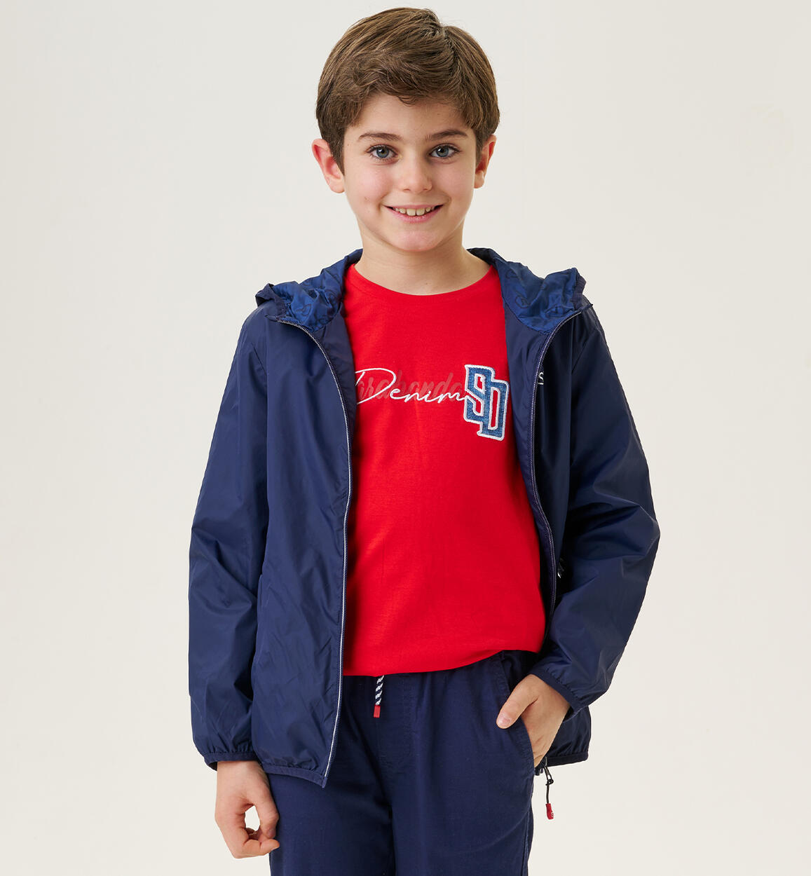 Boys' blue jacket BLUE Sarabanda