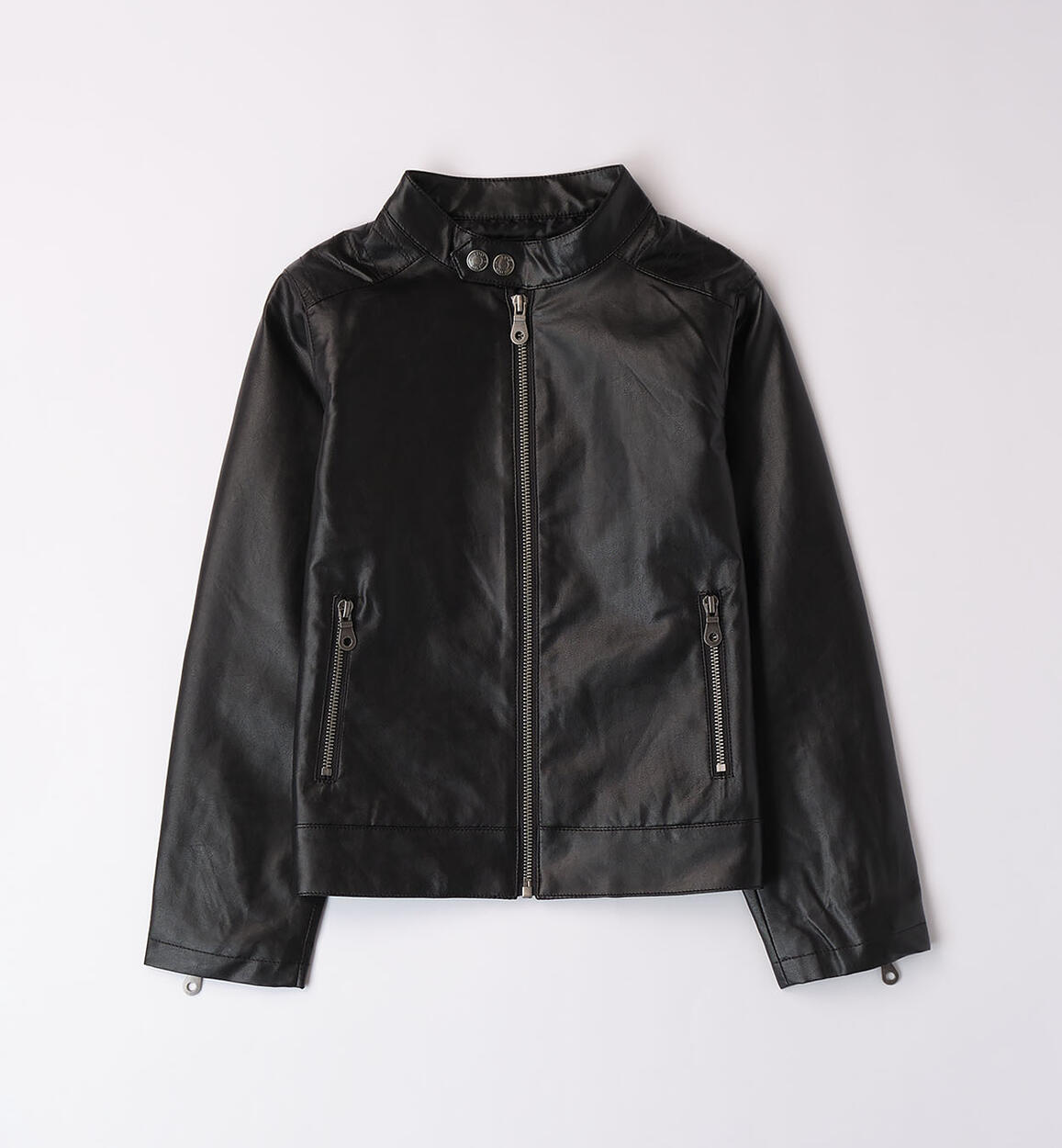 Boys' biker jacket BLACK iDO