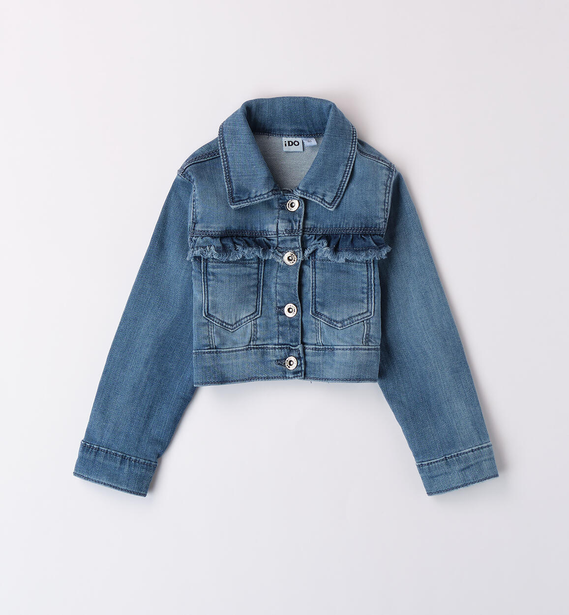 Girls' denim jacket  BLUE iDO