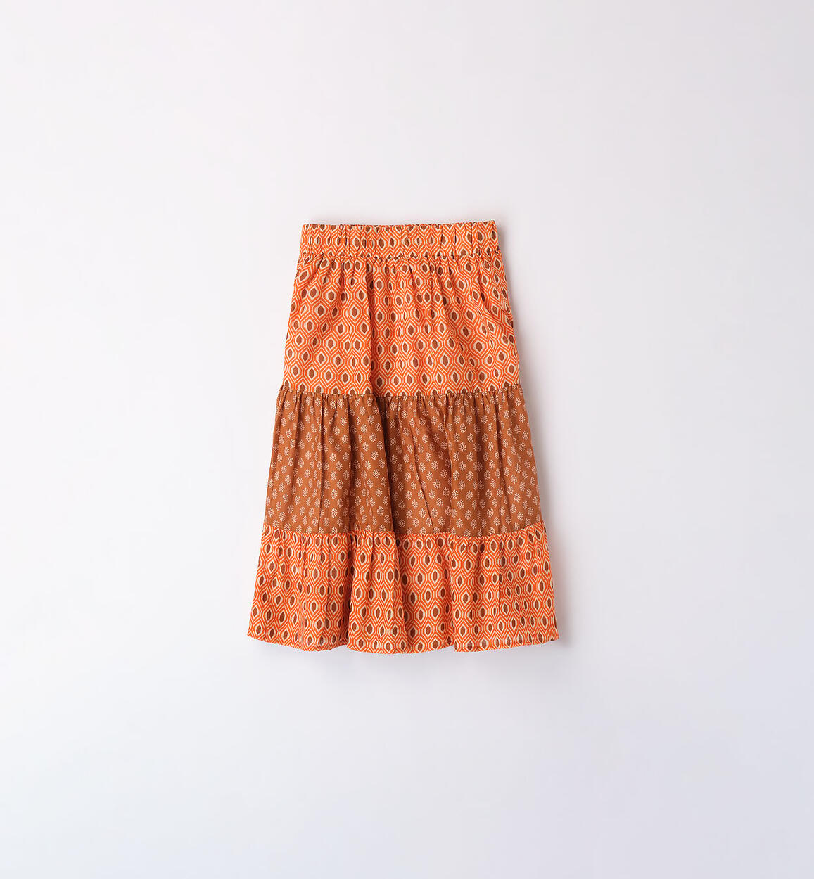 Girl's 100% cotton skirt ORANGE iDO