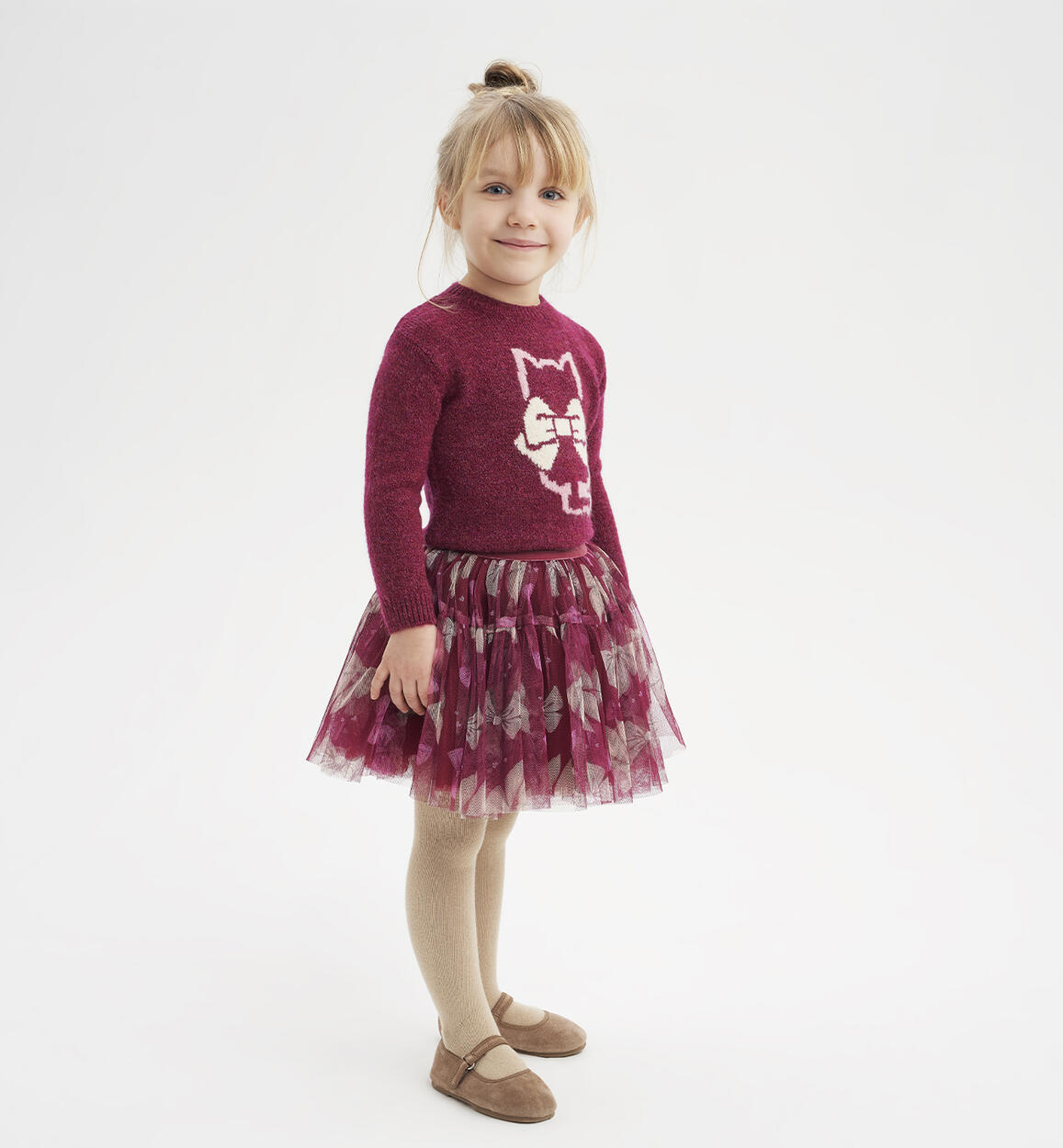 Gonna in tulle bambina ROSSO Sarabanda