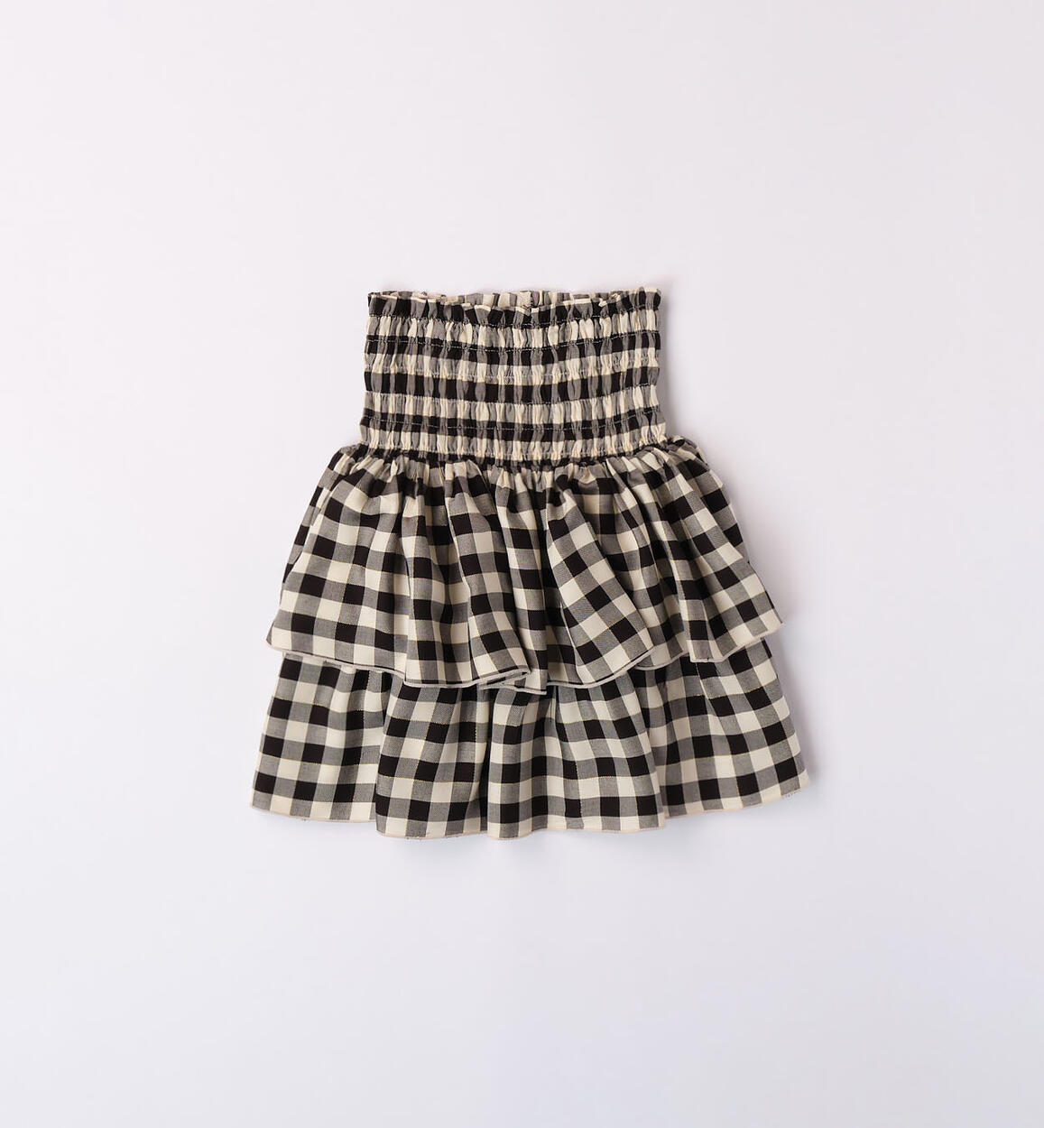 iDO checked skirt for girls from 8 to 16 years BEIGE iDO