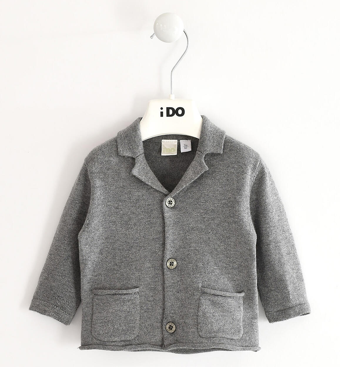 Grazioso cardigan iDO per neonato GRIGIO iDO