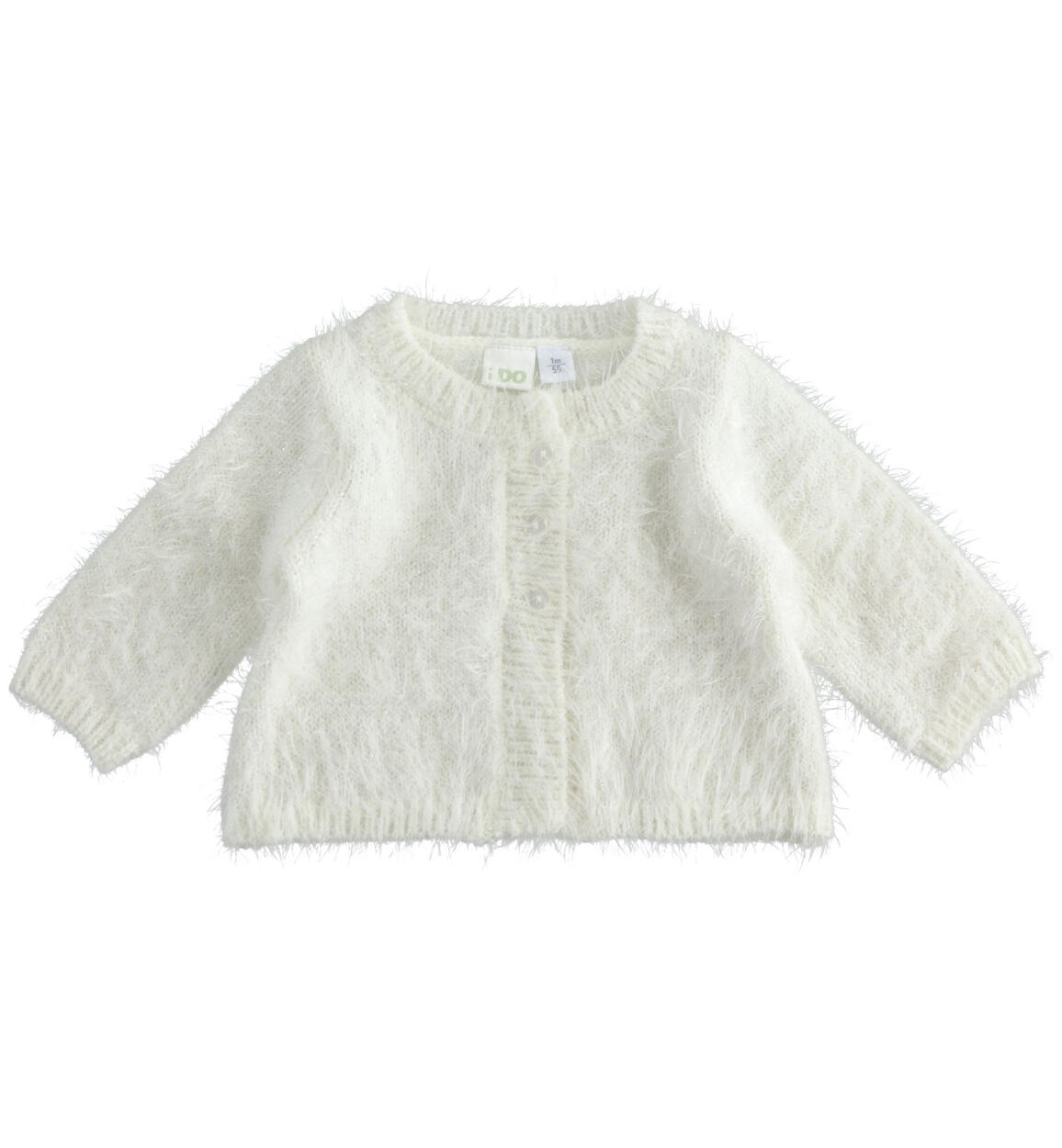 Grazioso cardigan per neonata in tricot lurex PANNA iDO