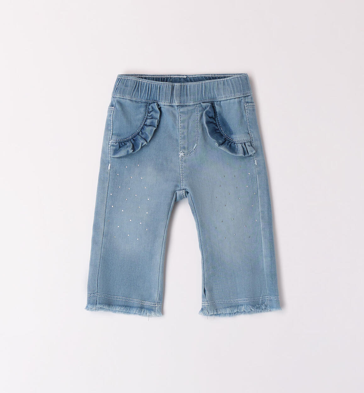 Jeans a zampa per bimba BLU iDO