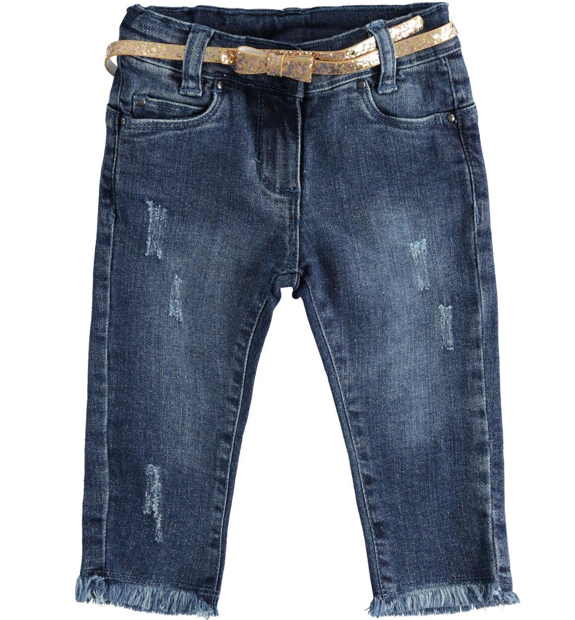 Jeans bambina con cintura BLU iDO