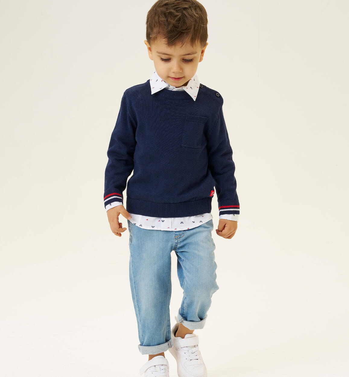 Boys' jeans with drawstring waist BLUE Sarabanda