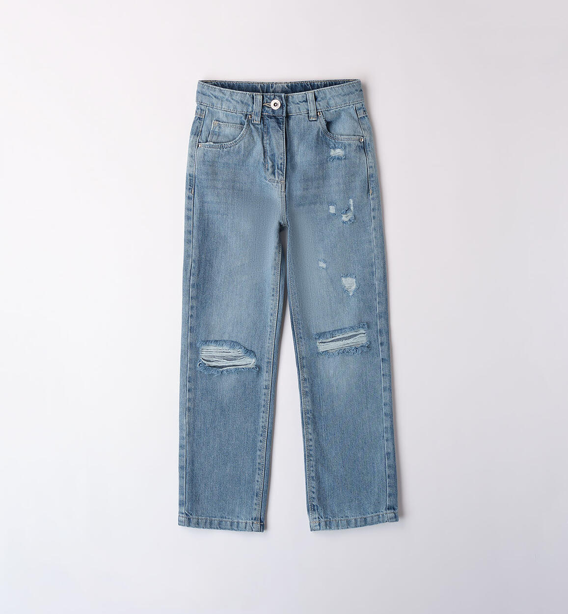 Jeans con rotture per ragazza BLU iDO