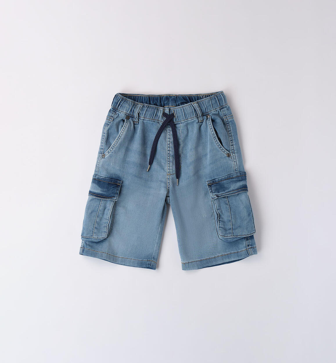 Jeans corto con tasconi per ragazzo BLU iDO