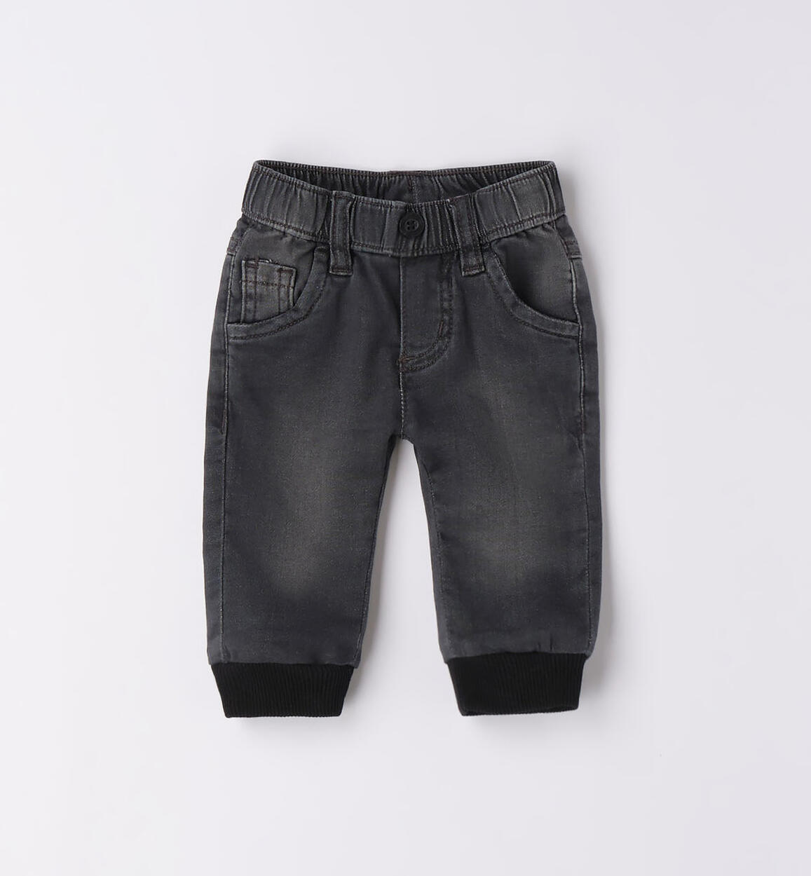 Jeans morbido neonato NERO iDO