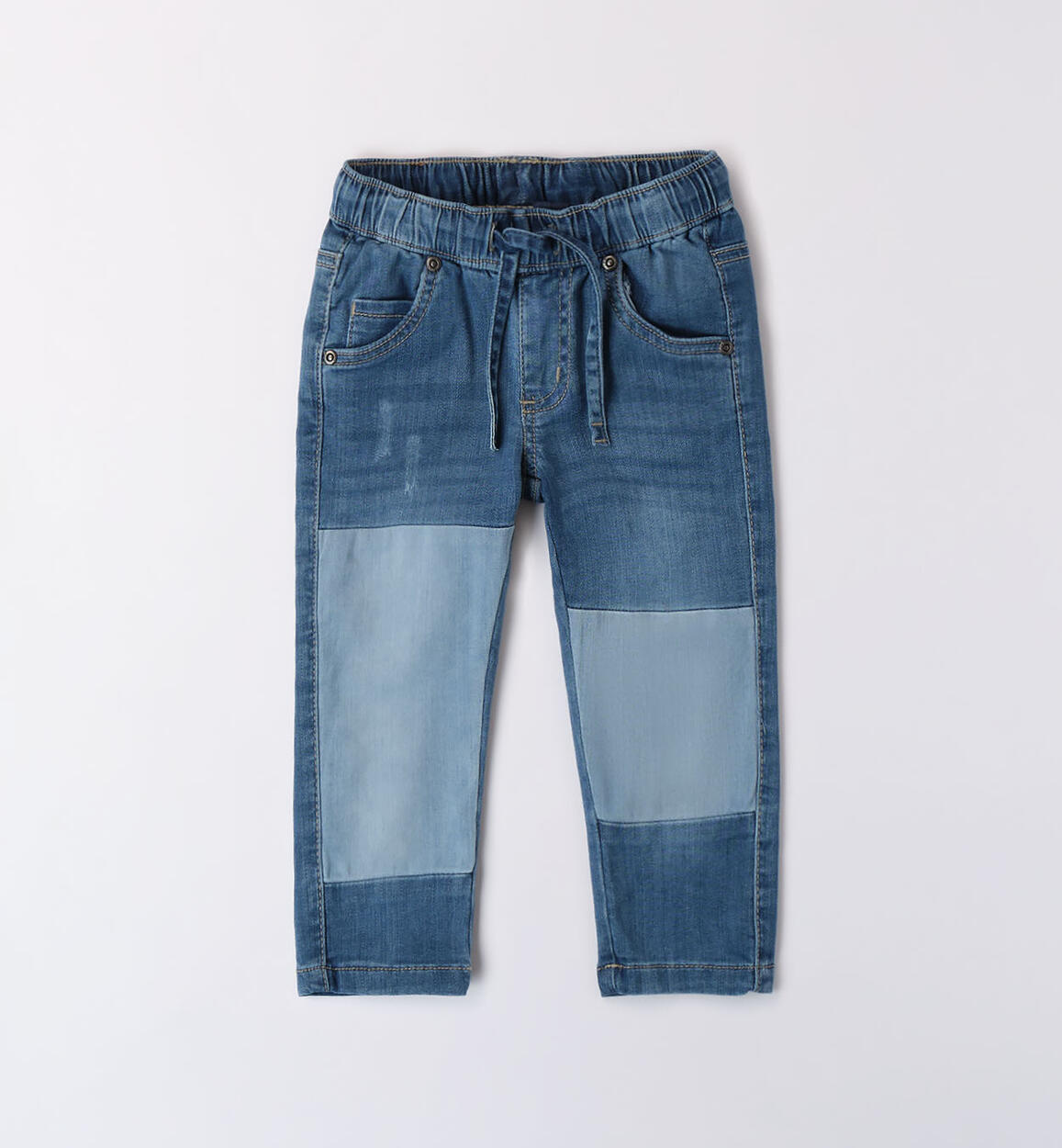 Jeans per bambino con inserti BLU iDO