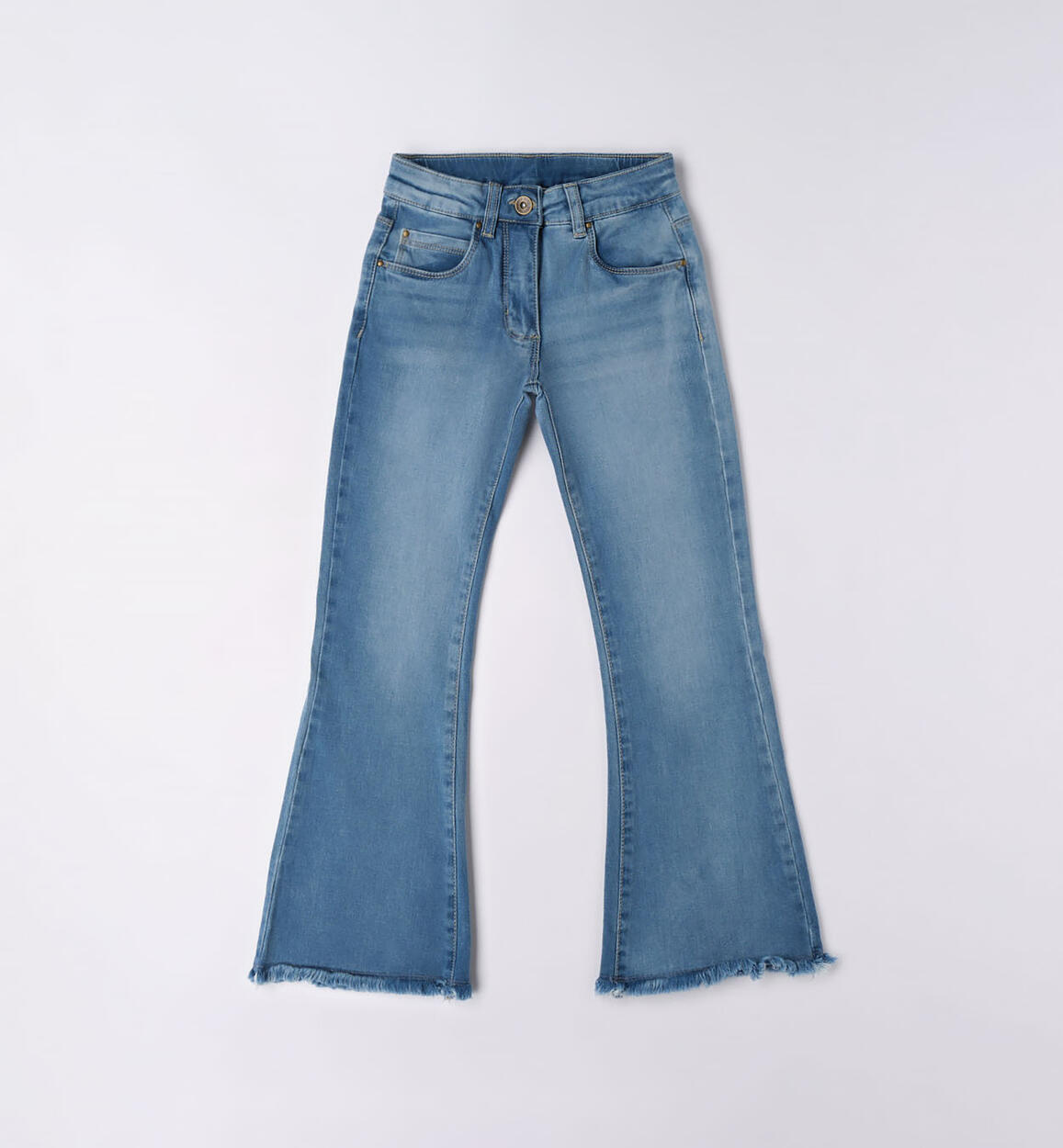 Jeans ragazza sfrangiato BLU iDO