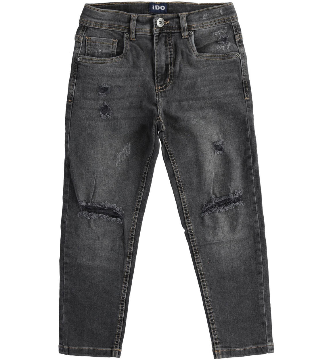 Jeans strappati ragazzo GRIGIO iDO