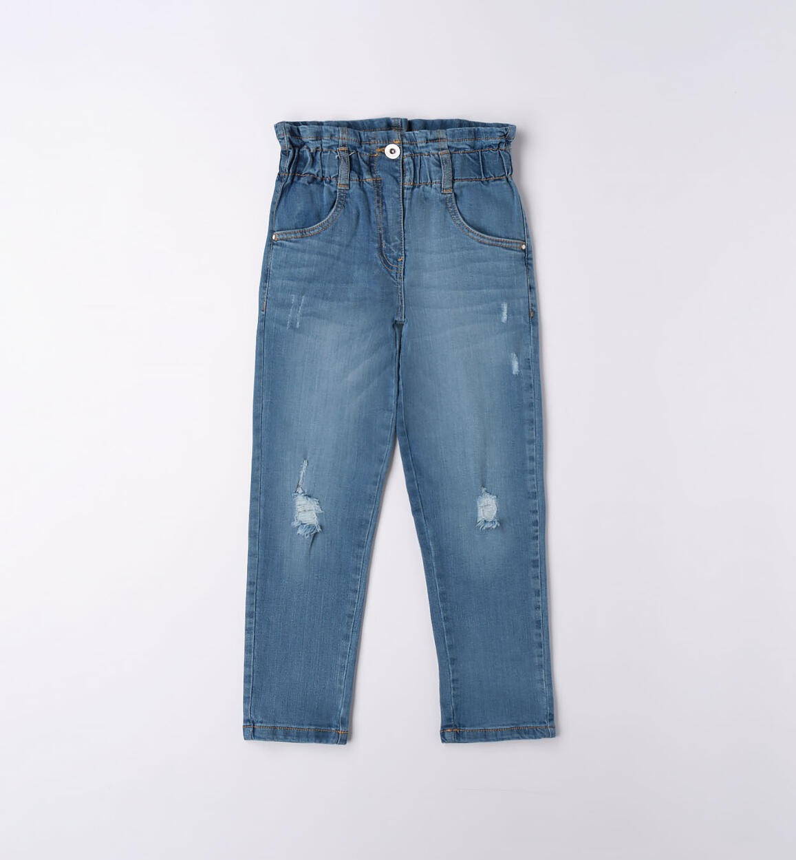 Jeans vita alta ragazza BLU iDO