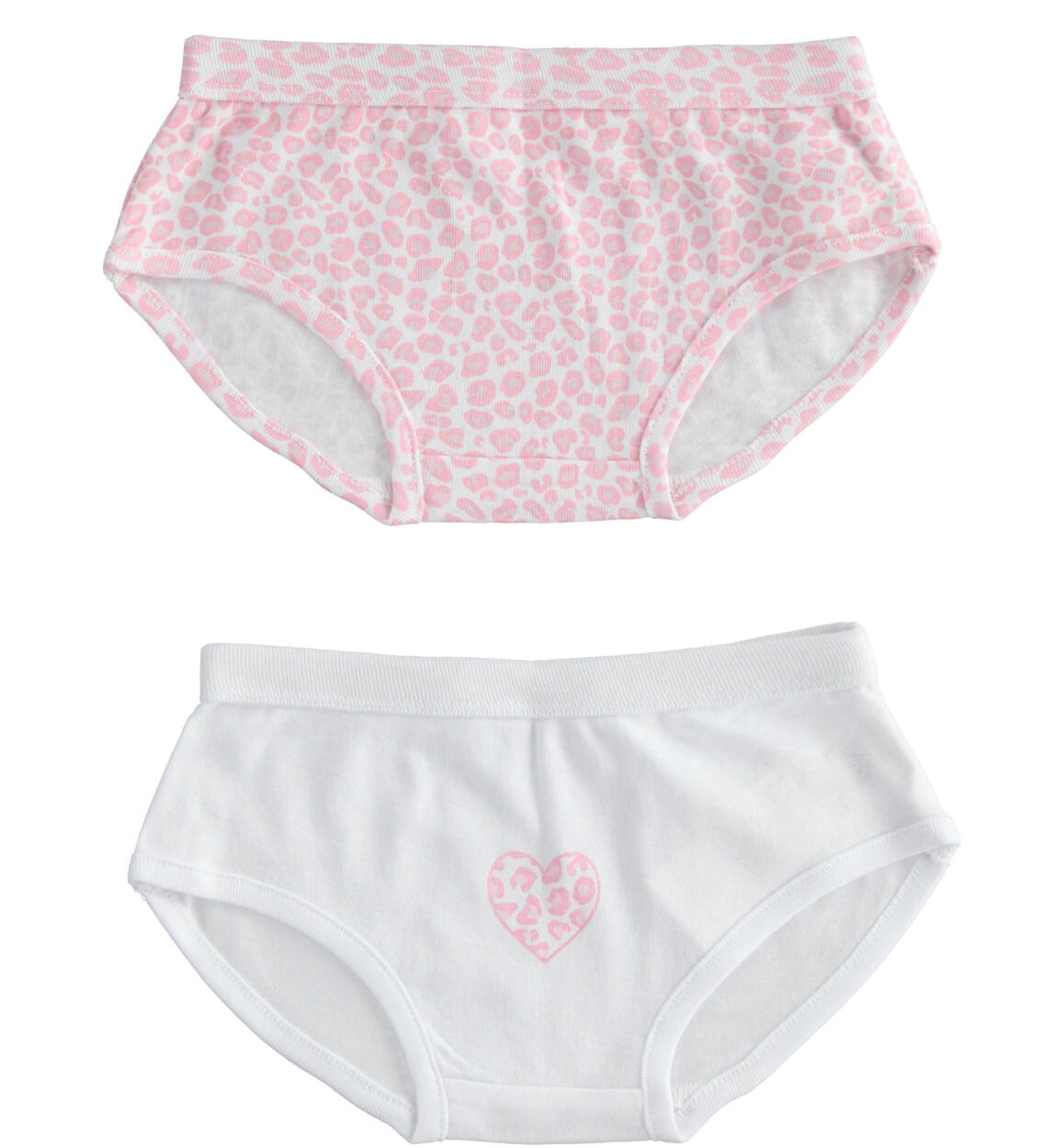 Kit due coulotte per bambina 100% cotone ROSA iDO