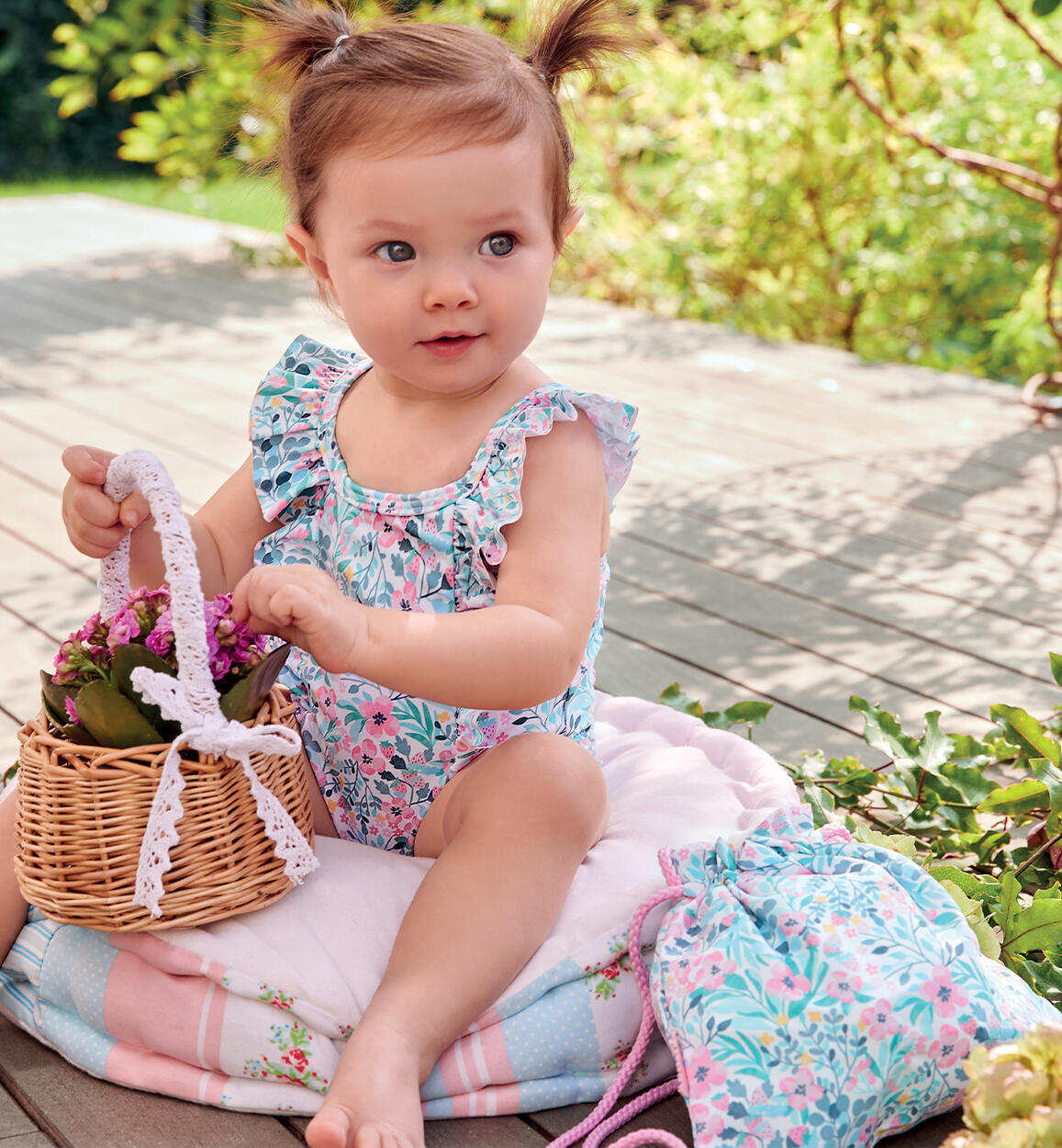 2-piece beach kit for baby girls PINK Minibanda