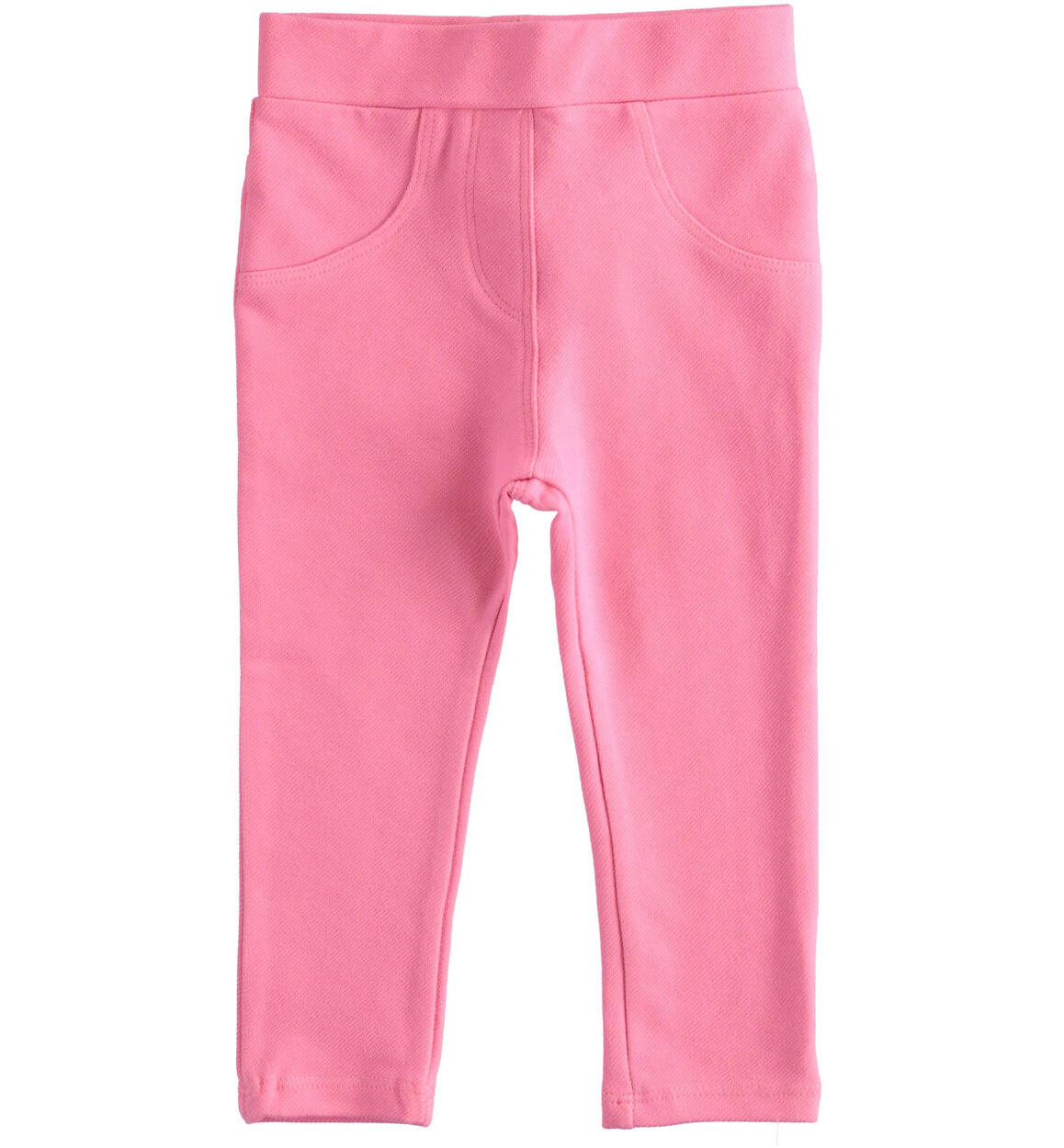 Leggings bambina effetto denim FUCSIA iDO