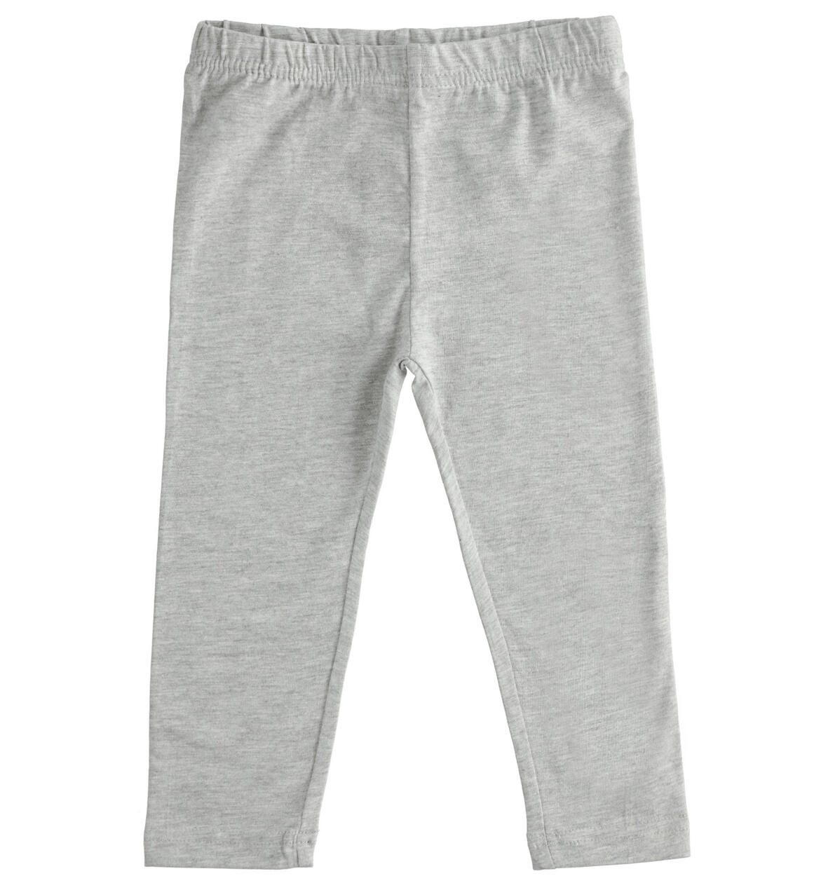 Leggings bambina in jersey stretch GRIGIO iDO