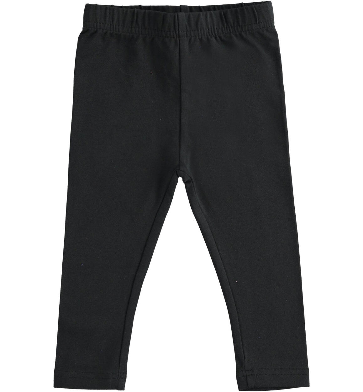 Leggings bambina in jersey stretch NERO iDO