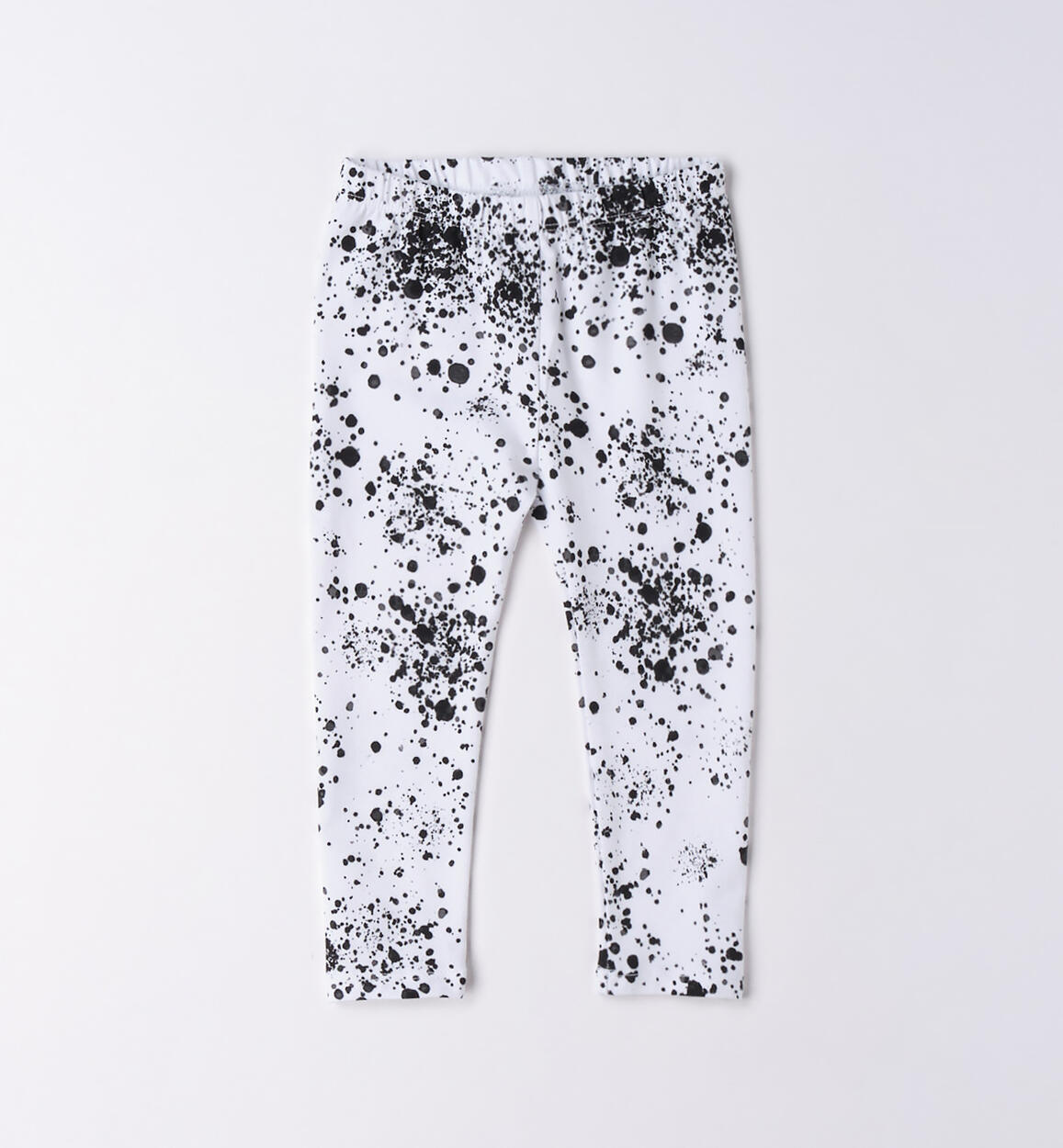 Leggings bambina mano calda stampato BIANCO iDO