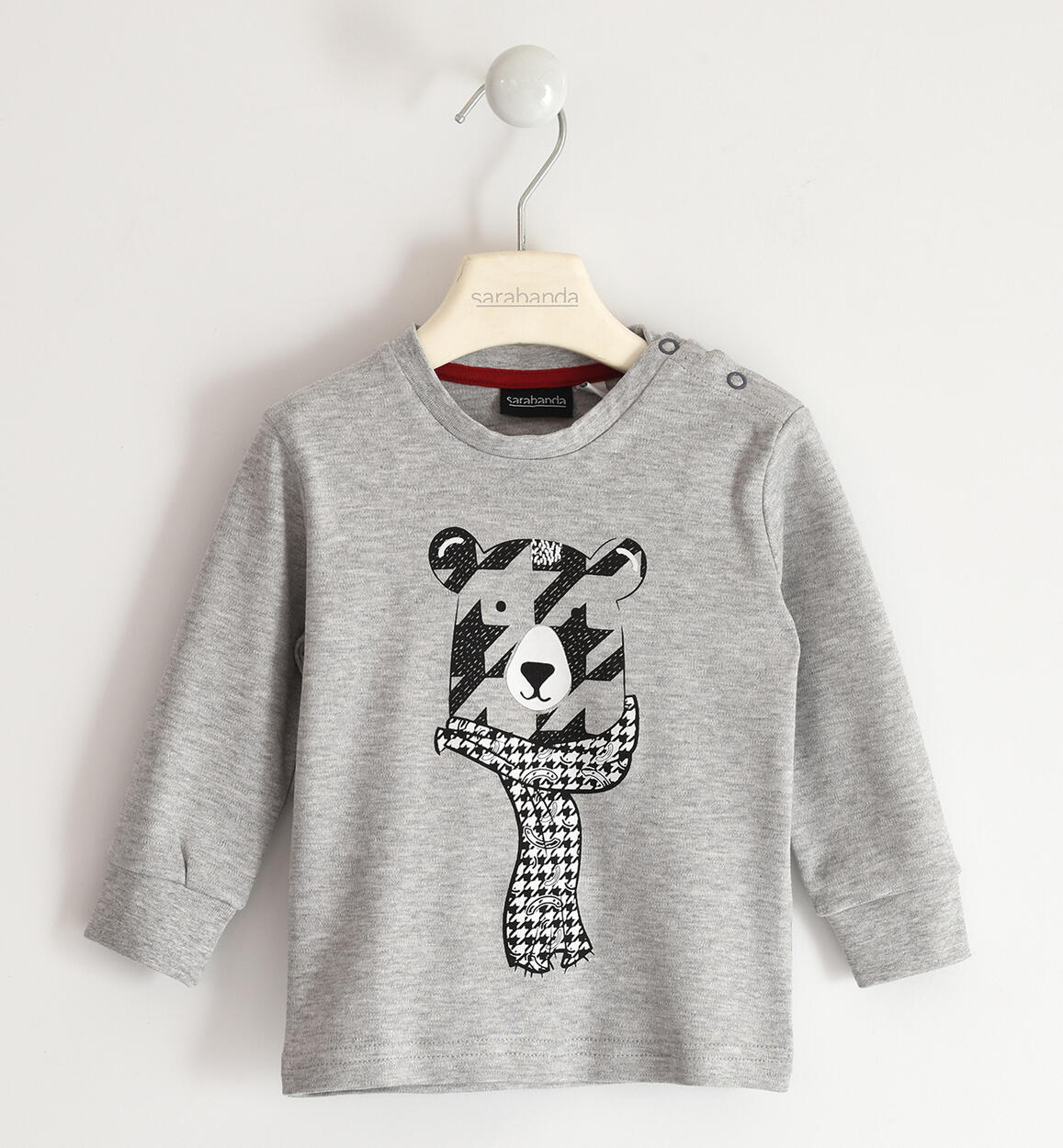 Maglia bambino girocollo GRIGIO Sarabanda