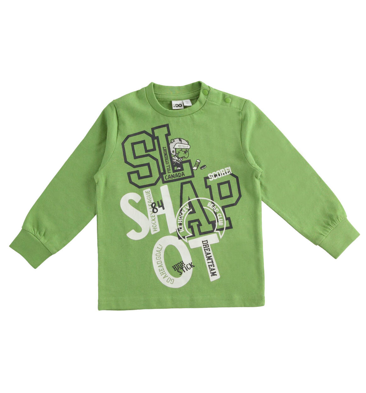 Maglia bambino in cotone VERDE iDO