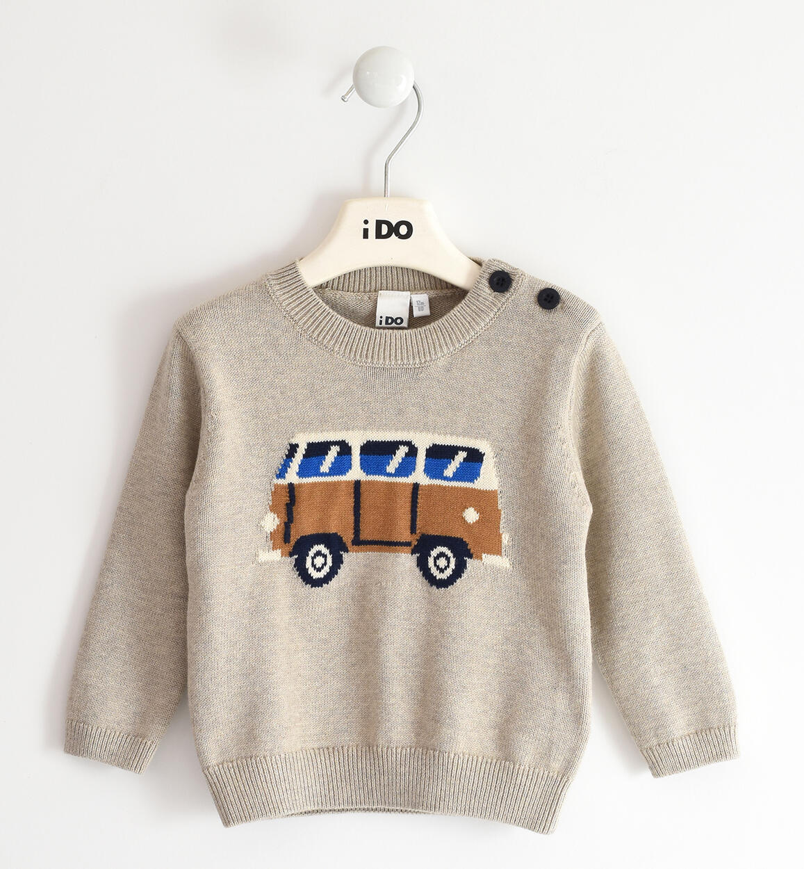 Maglia bambino in tricot BEIGE iDO