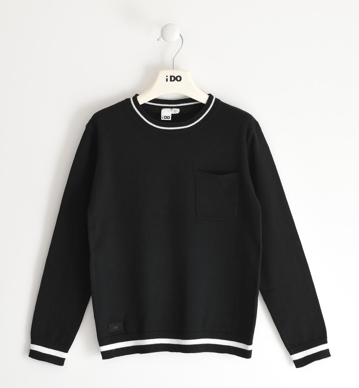 Maglia bambino in tricot NERO iDO