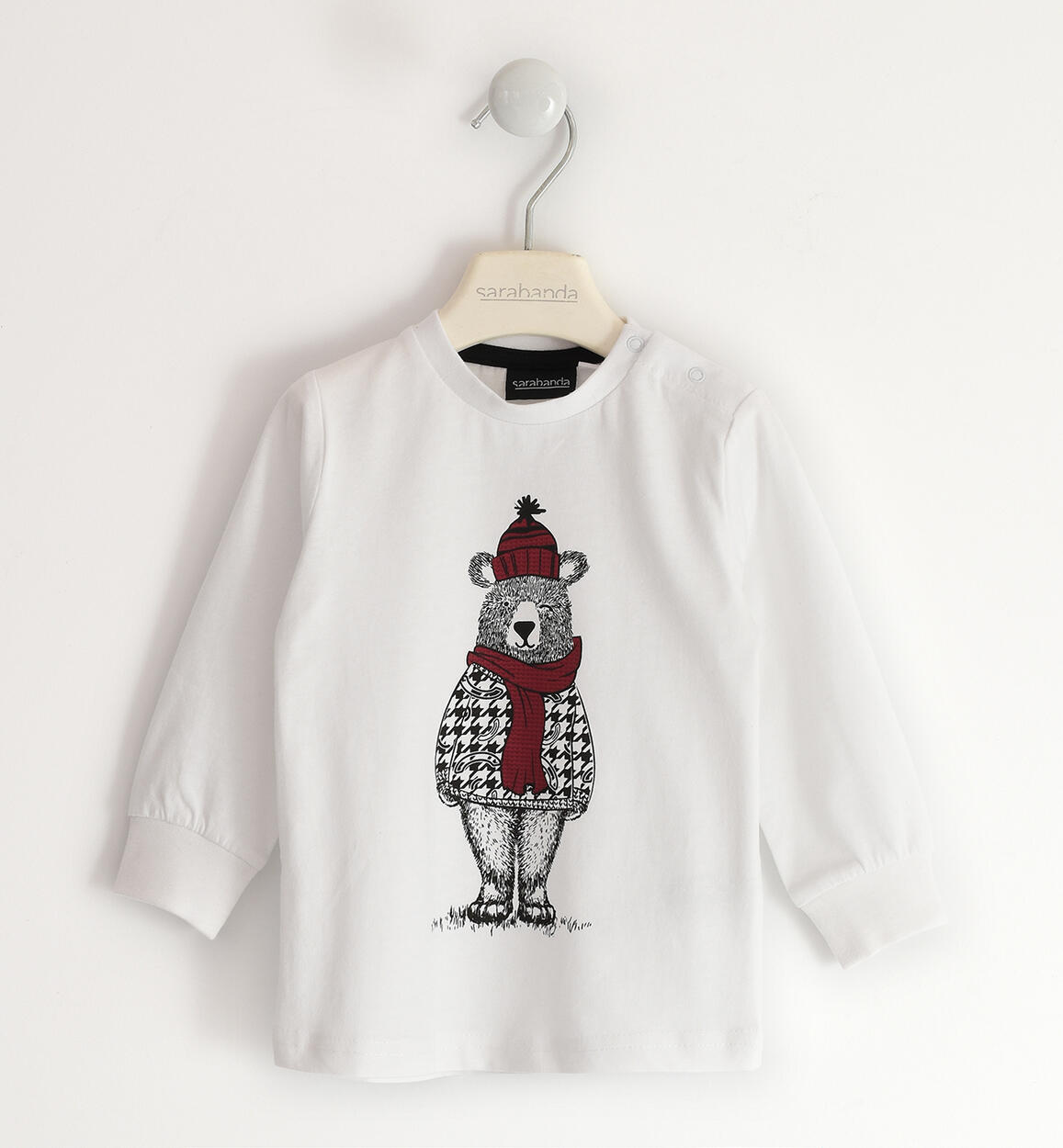 Maglia bambino mano pesca BIANCO Sarabanda