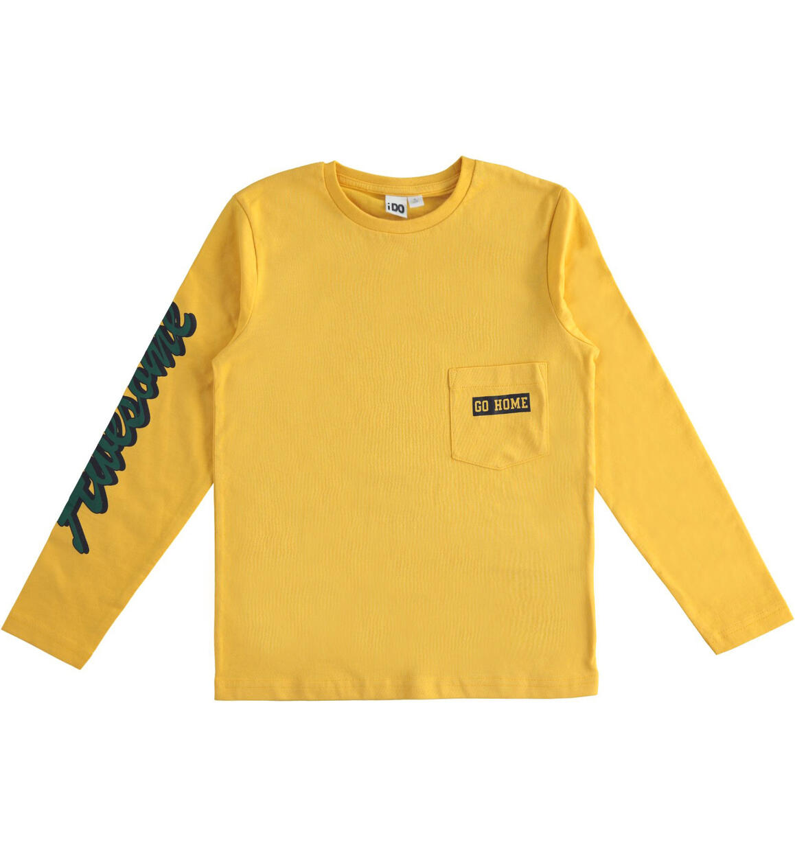 Maglia manica lunga ragazzo GIALLO iDO