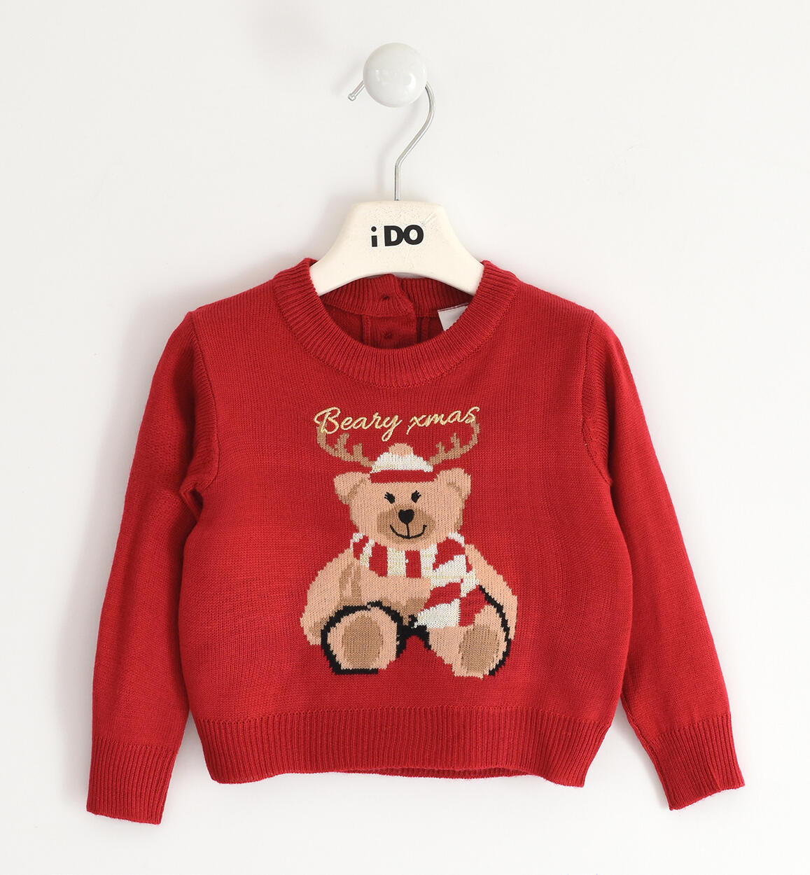 Maglia Natale bambina ROSSO iDO