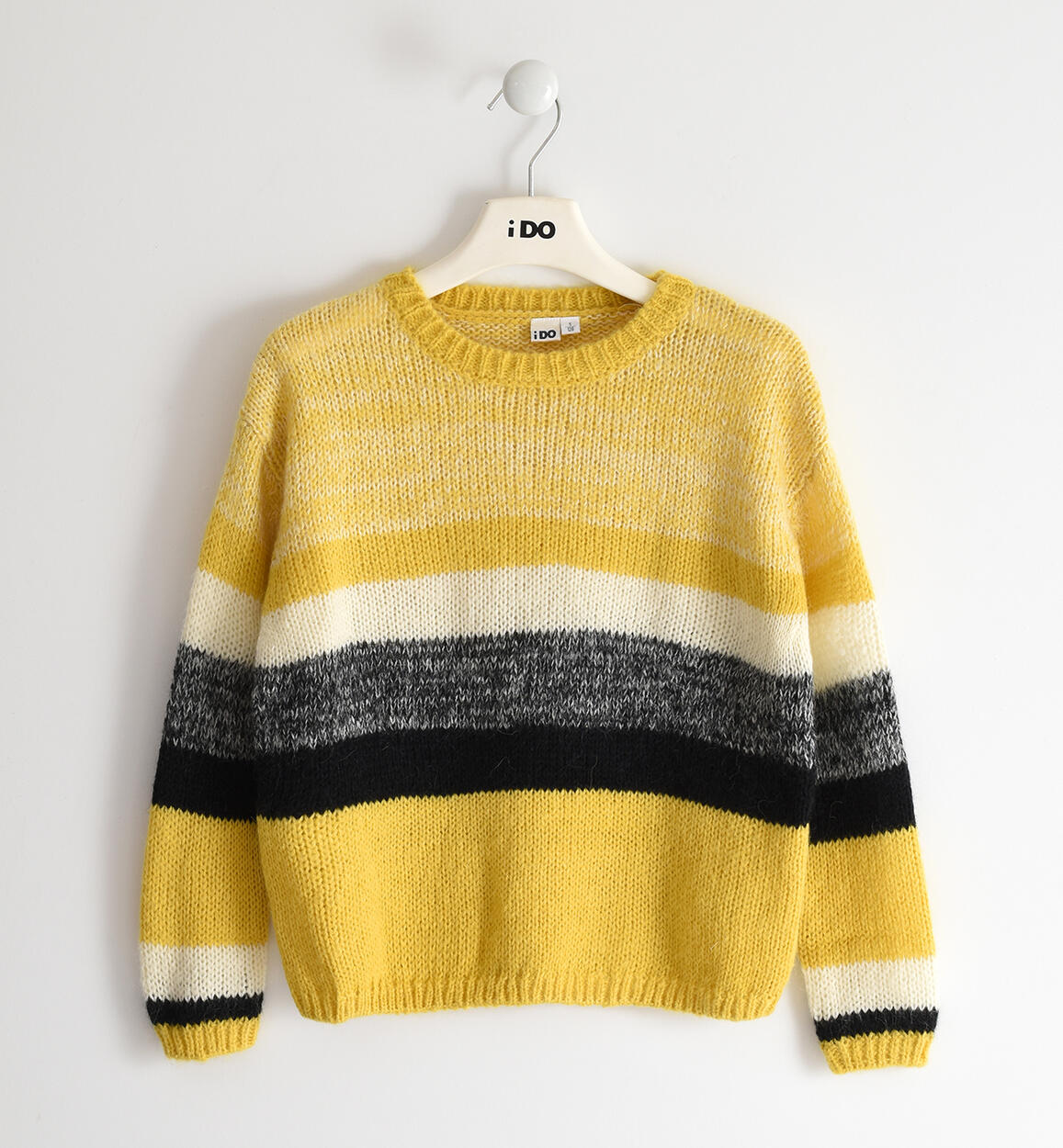 Maglia ragazza in tricot GIALLO iDO