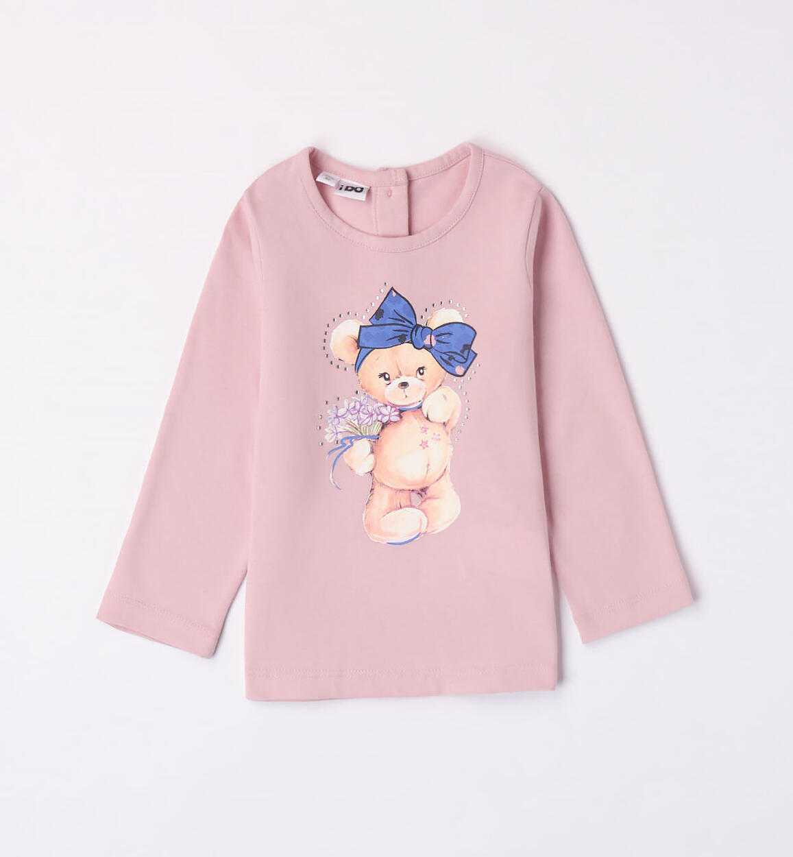 Maglietta bambina con orsetto ROSA iDO