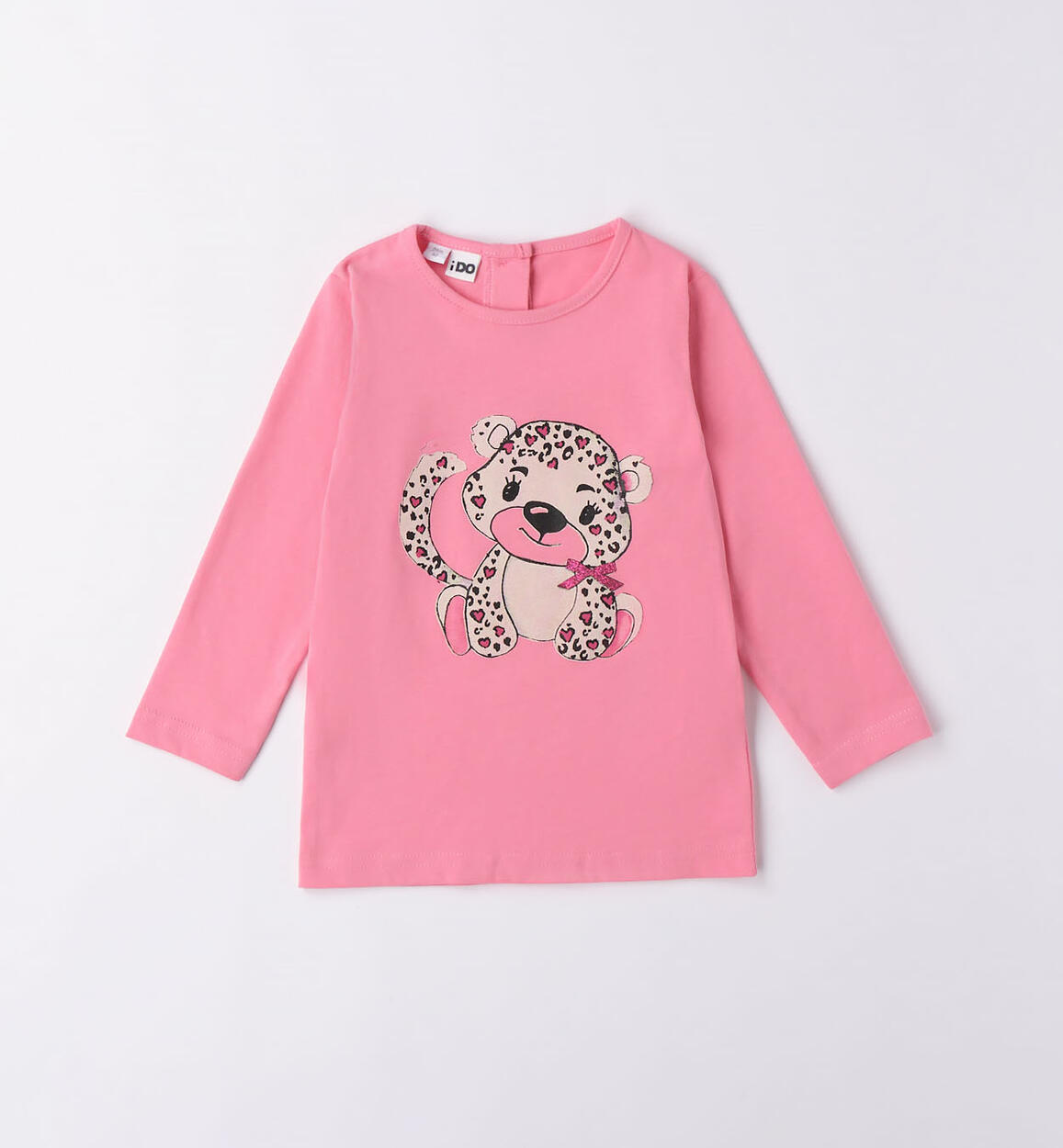 iDO tiger cub T-shirt for girls from 9 months to 8 years FUCHSIA iDO