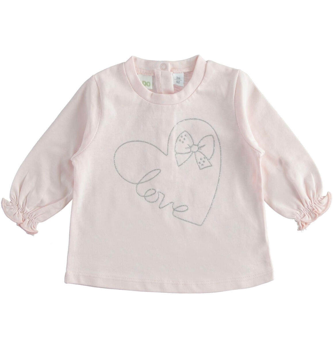 Maglietta bimba con cuore ROSA iDO