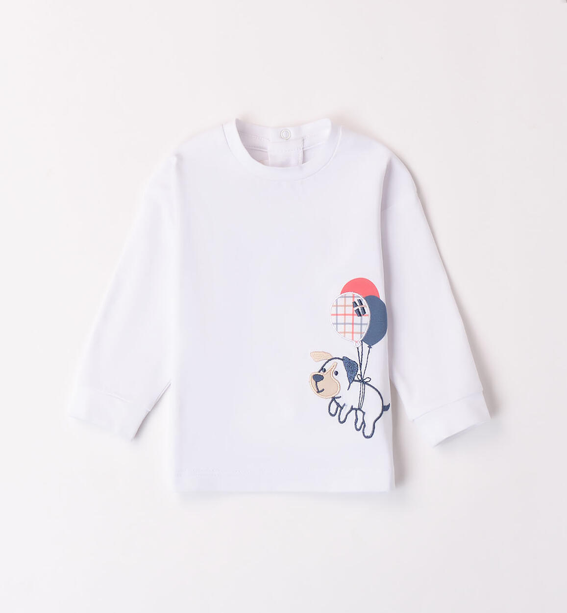 Boys' crew neck top WHITE Minibanda