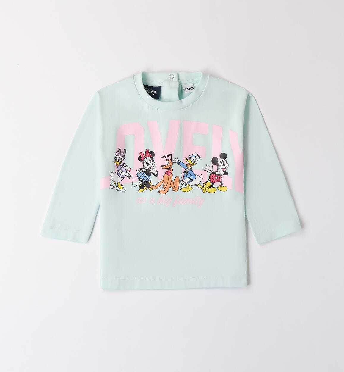 Girls' Minnie Mouse T-shirt LIGHT BLUE iDO