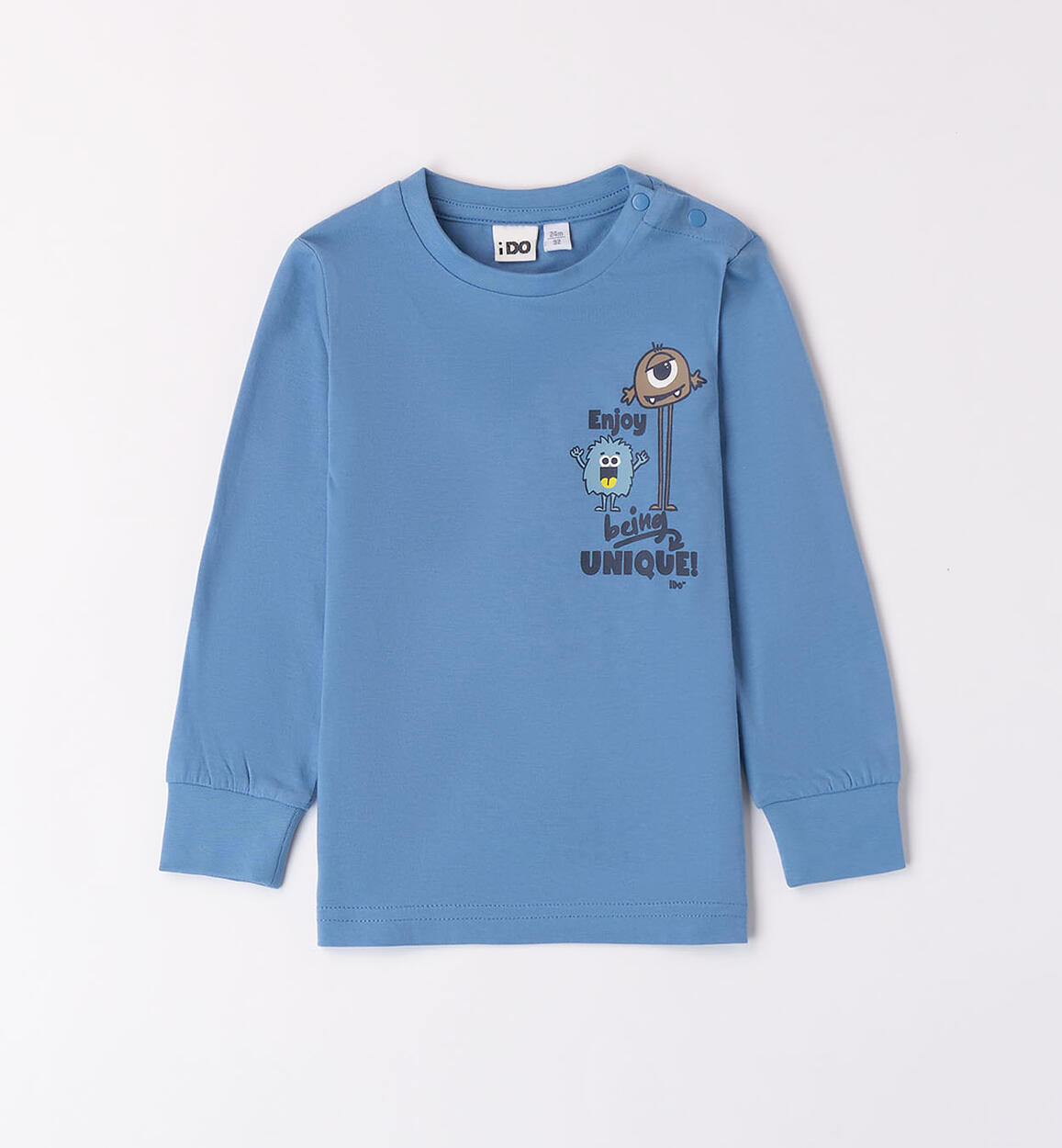 Maglietta monster per bambino BLU iDO