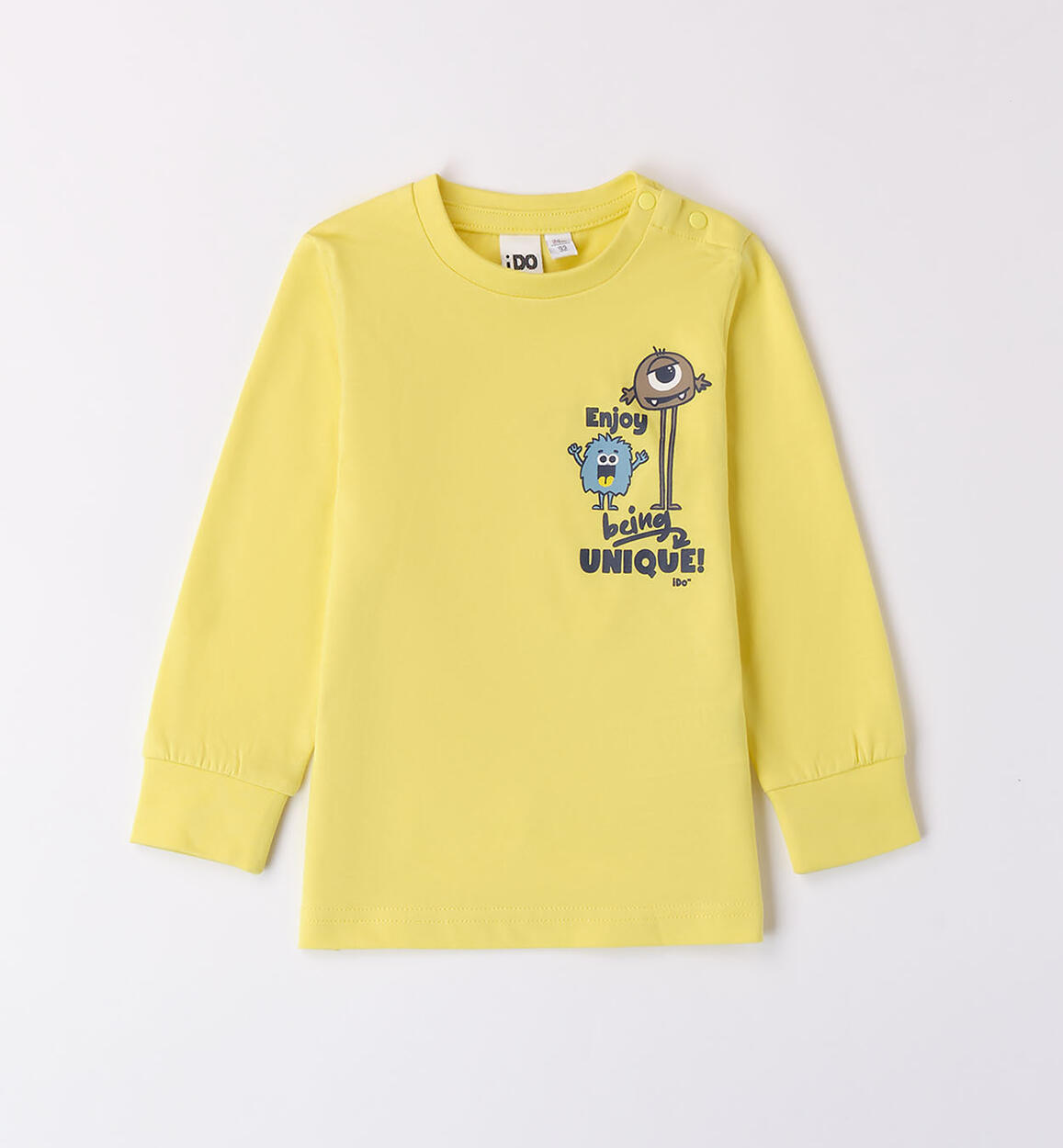 Maglietta monster per bambino GIALLO iDO