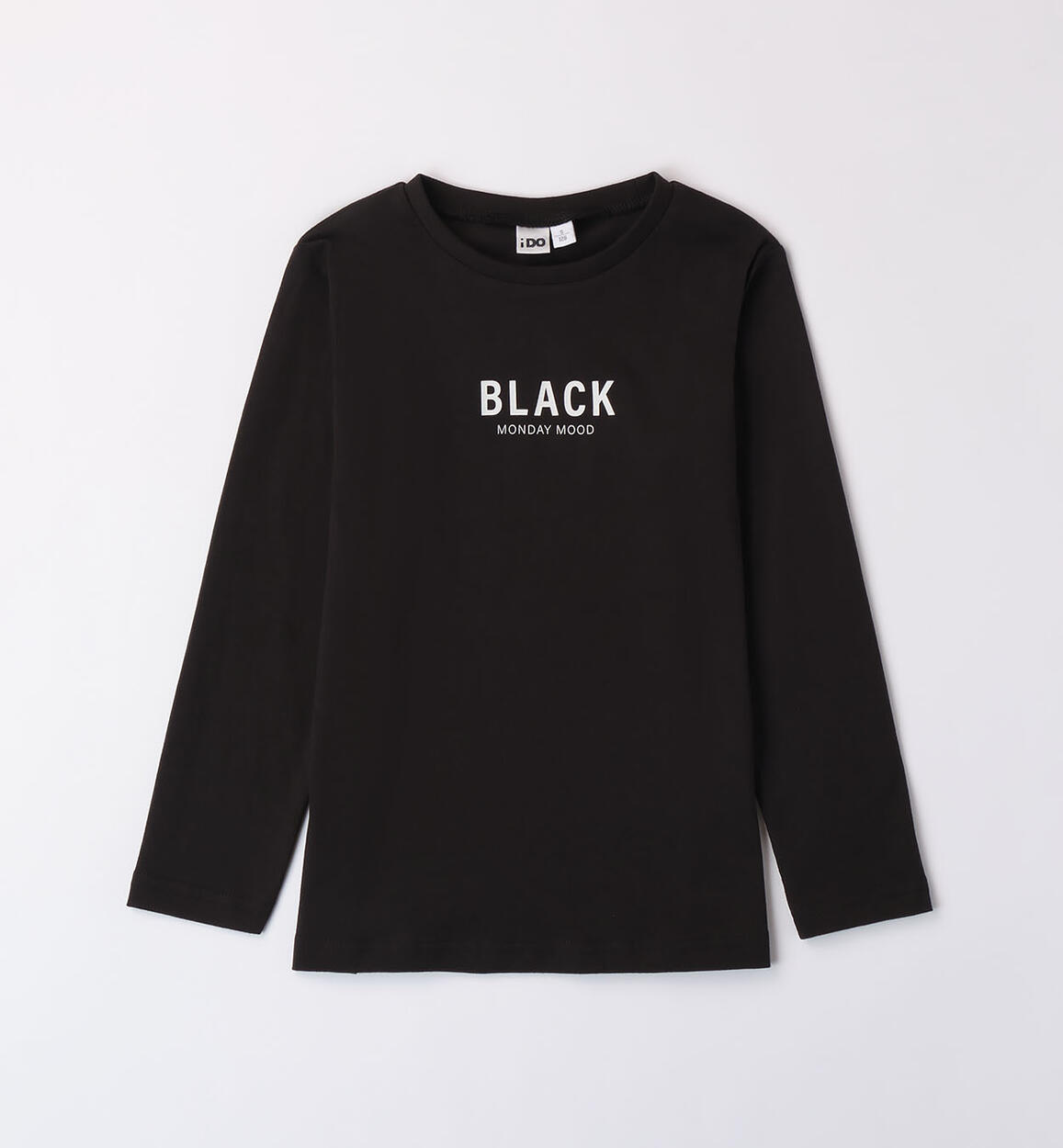 Black long sleeved top for girls BLACK iDO