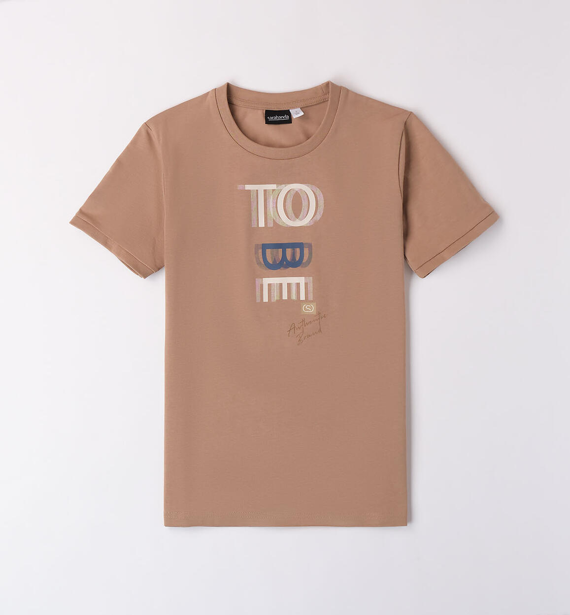 Boys' short-sleeved T-shirt BROWN Sarabanda