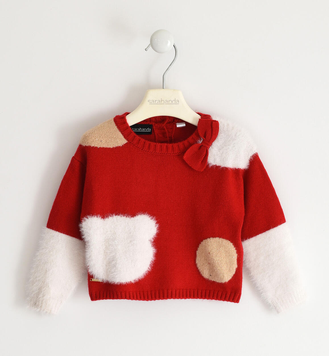 Maglioncino bambina in tricot ROSSO Sarabanda