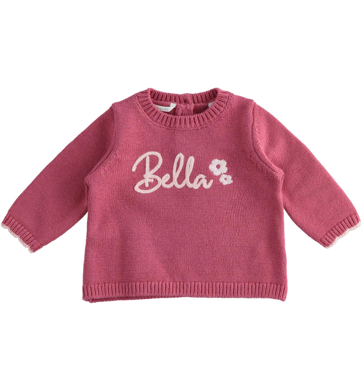 Maglione bimba in tricot ROSSO Minibanda