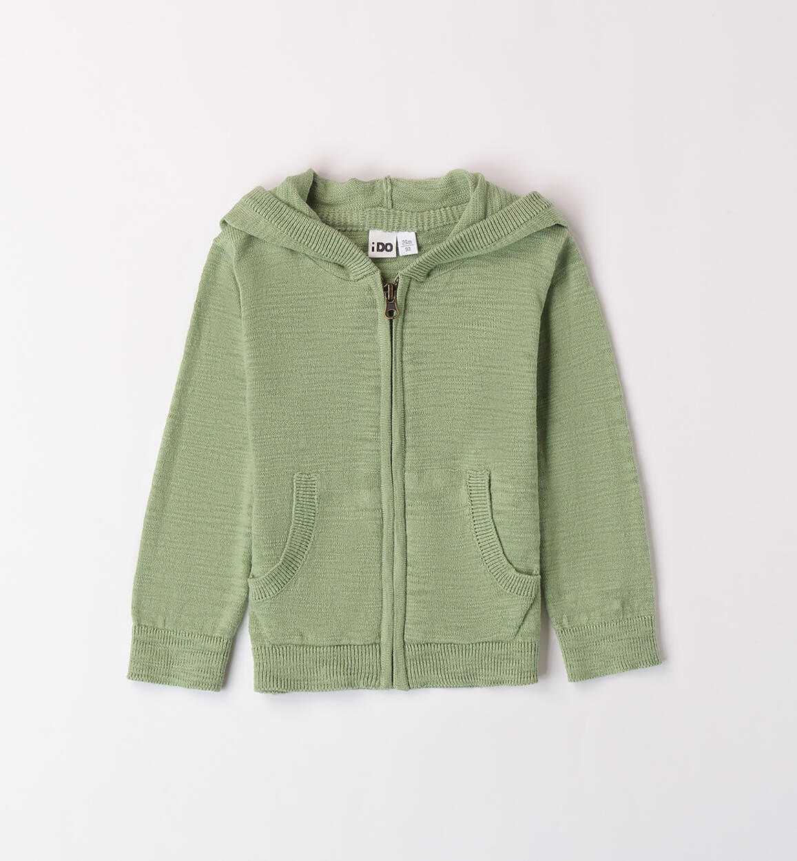 Maglione con cappuccio VERDE iDO