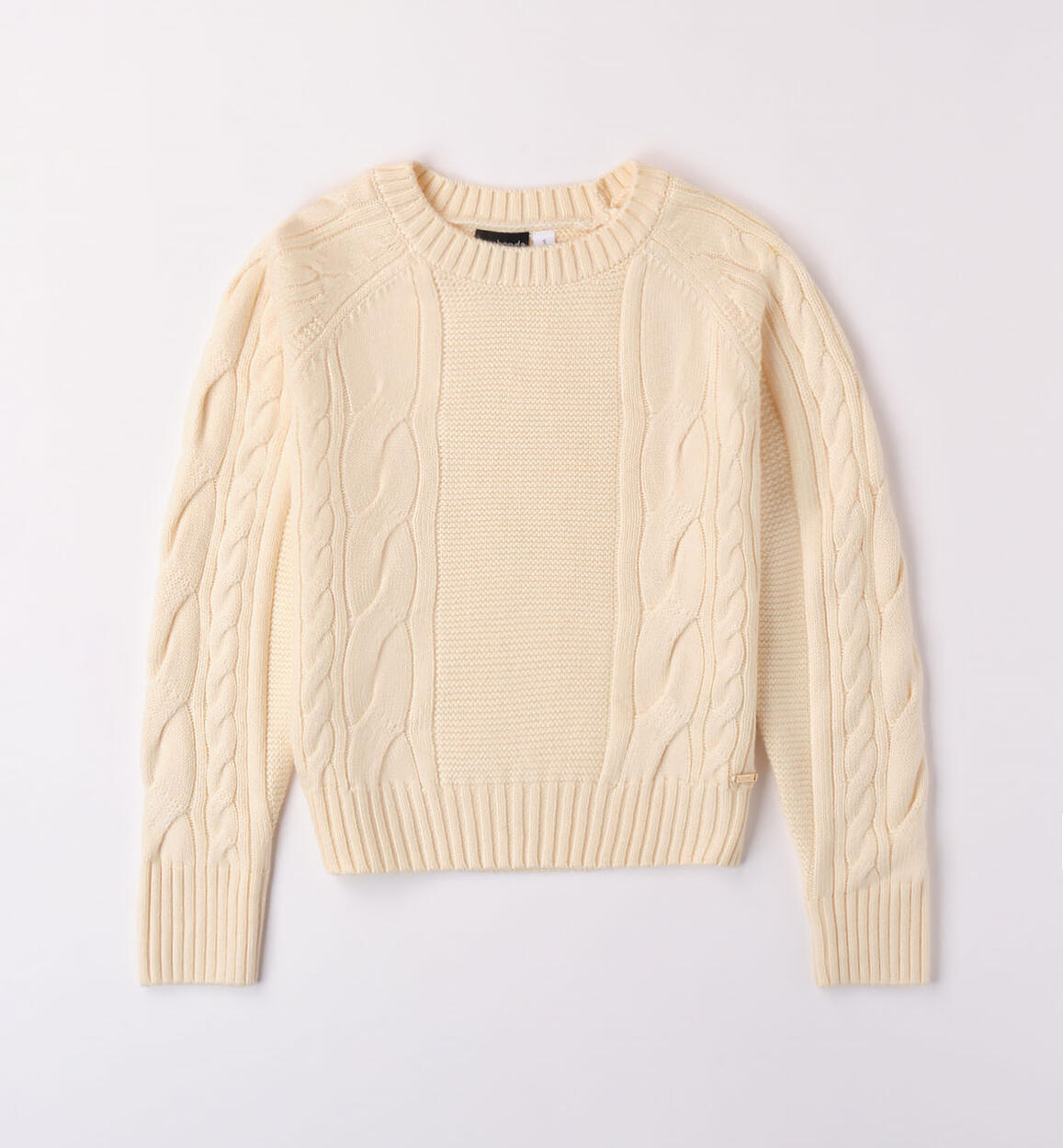 Maglione girocollo per ragazza BEIGE Sarabanda