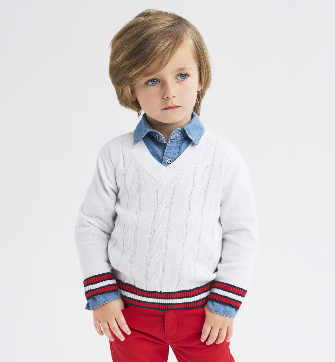 Maglione per bambino BIANCO Sarabanda