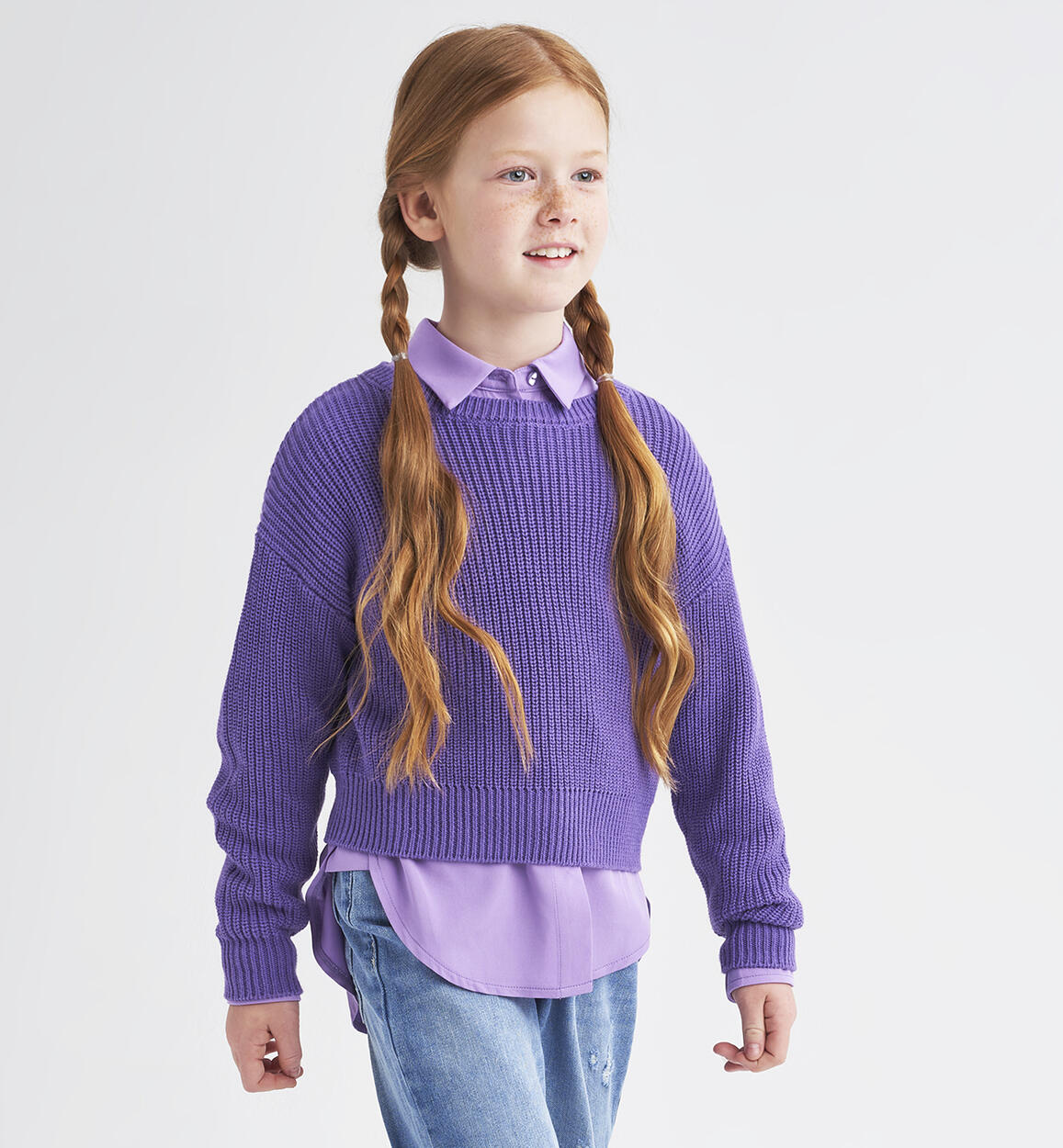 Maglione per ragazza VIOLA iDO