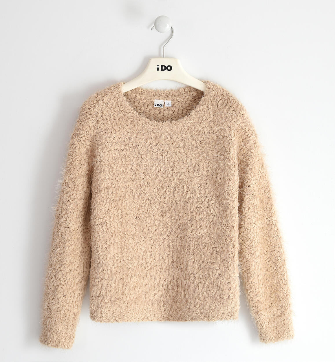 Maglione ragazza in tricot BEIGE iDO