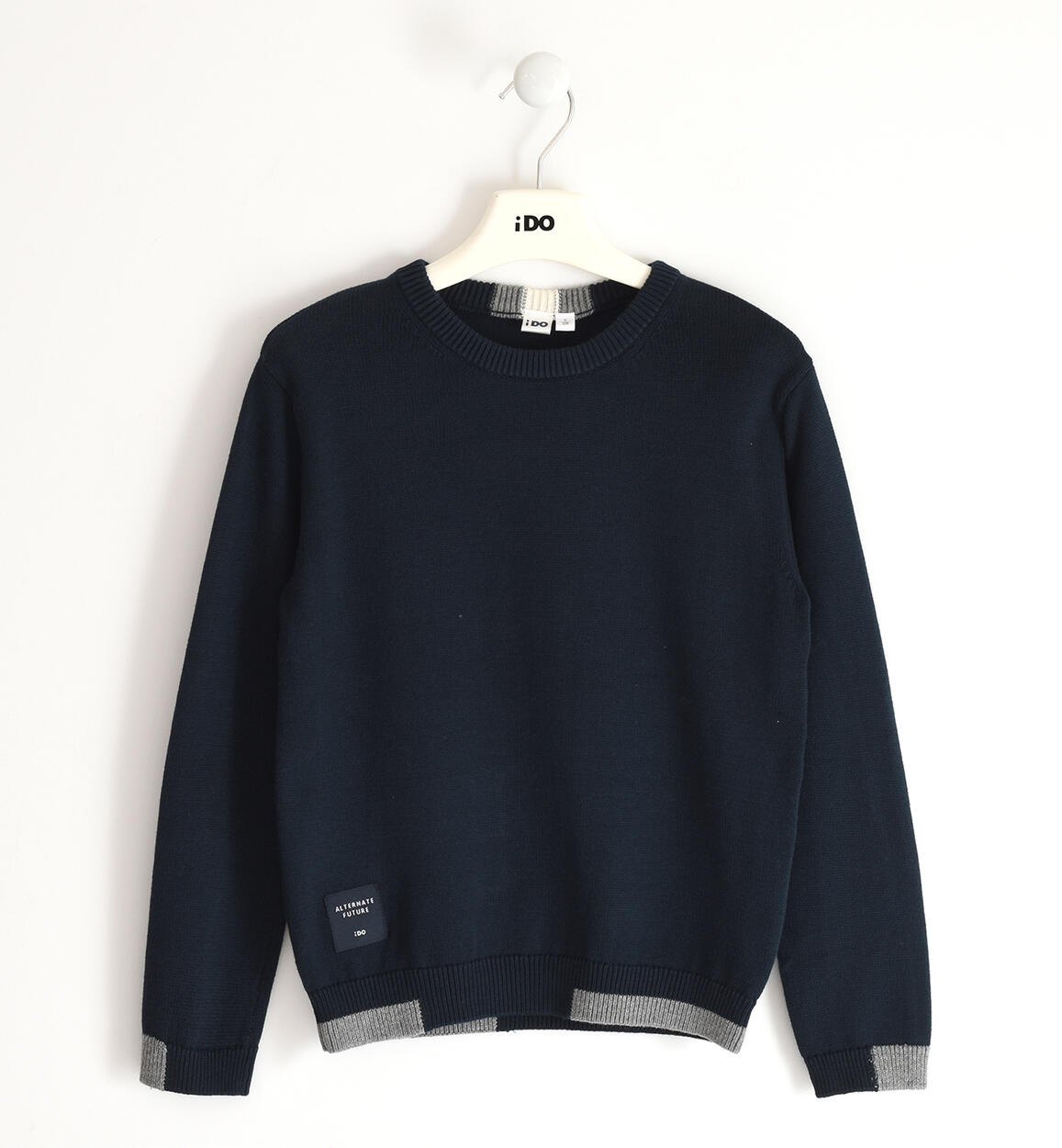 Maglione ragazzo in tricot BLU iDO